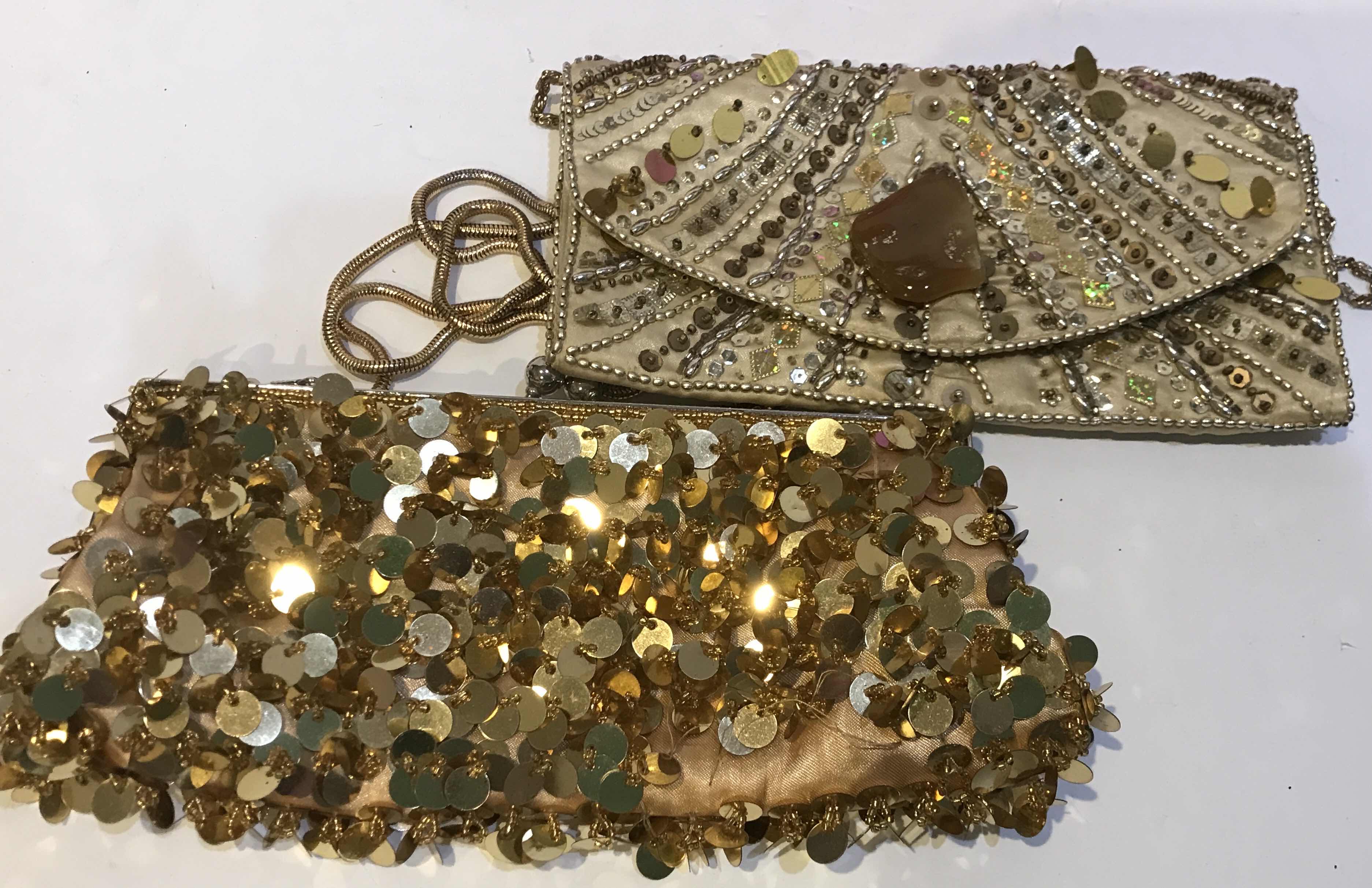 Photo 1 of BOUTIQUE BAGS / GOLD SEQUINS / BEADED