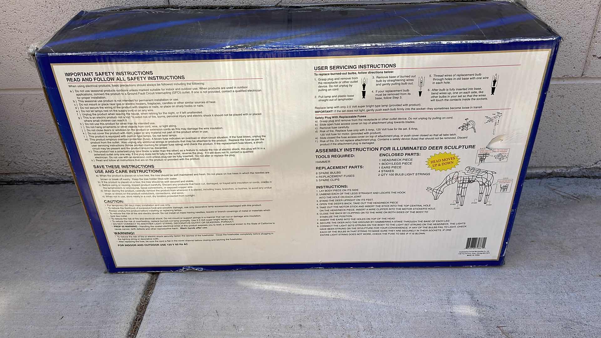 Photo 1 of ILLUMINATED 42” ANIMATED GRAPVINE FEEDING DOE