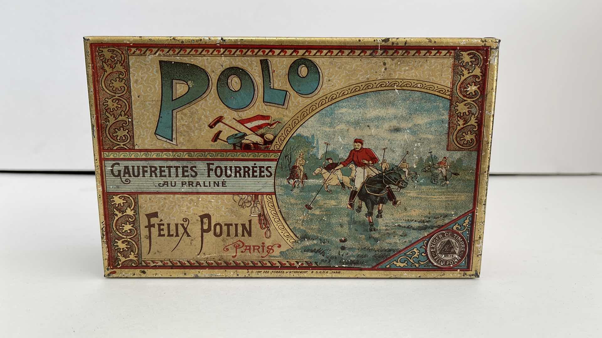 Photo 1 of 1920’s FRENCH BISCUIT TIN