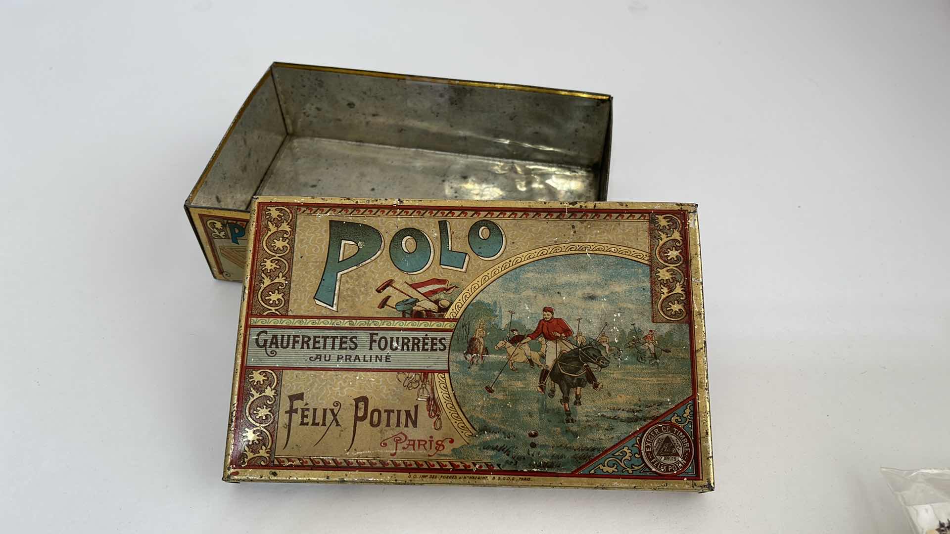 Photo 1 of 1920’s FRENCH BISCUIT TIN