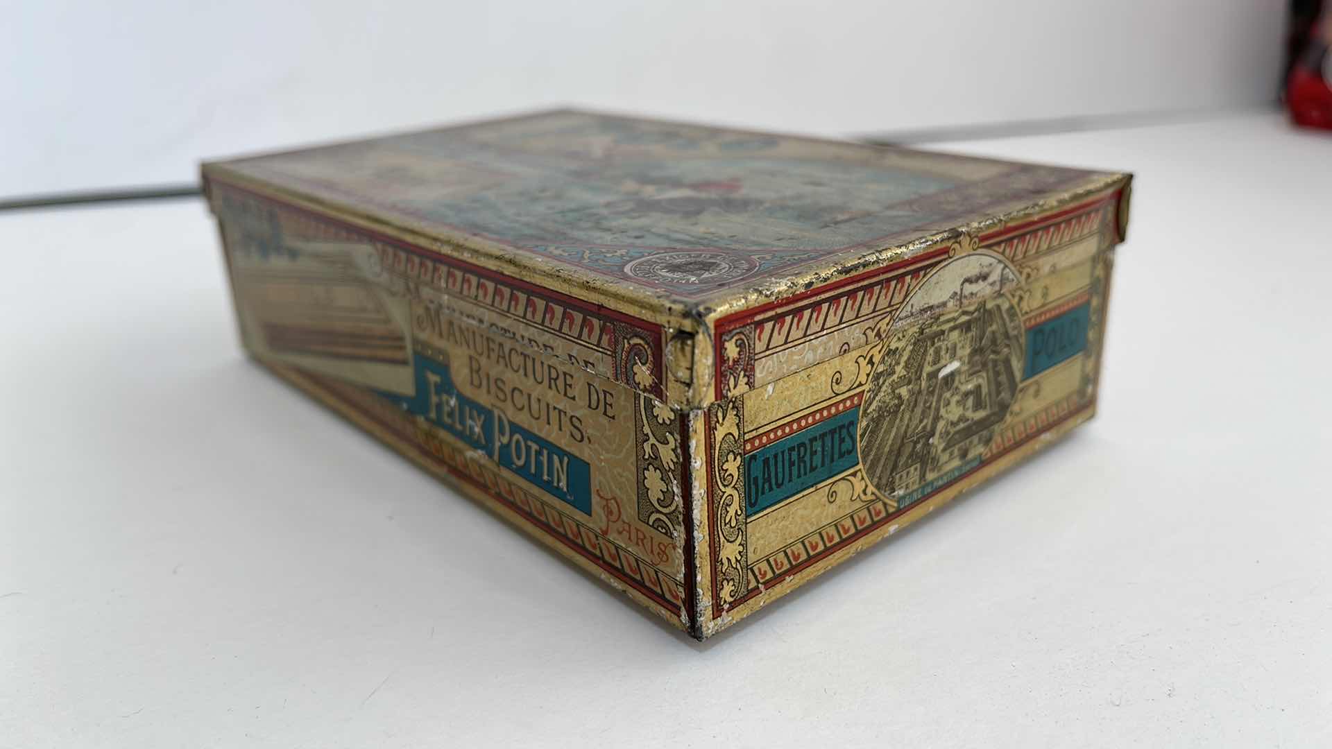 Photo 1 of 1920’s FRENCH BISCUIT TIN