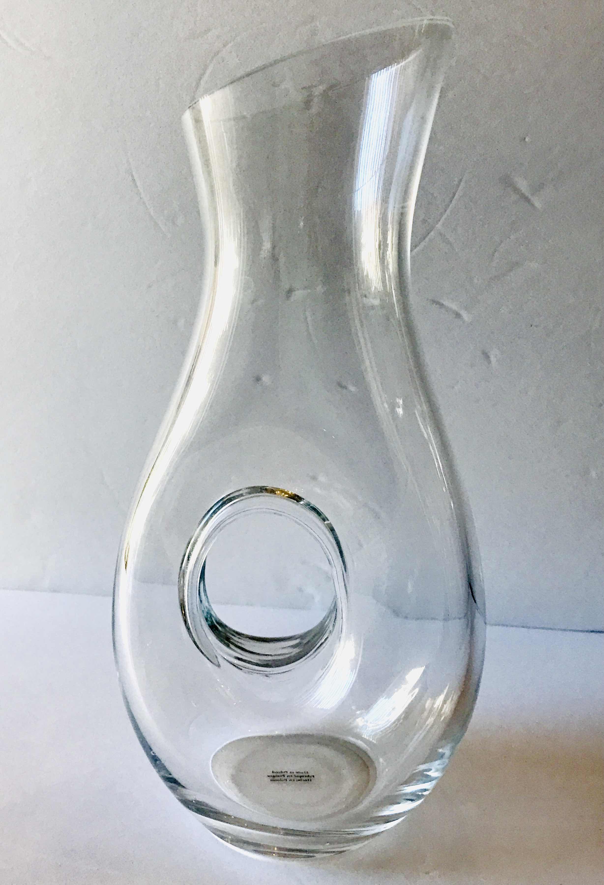 Photo 1 of POLISH ART GLASS WINE DECANTER H -12”