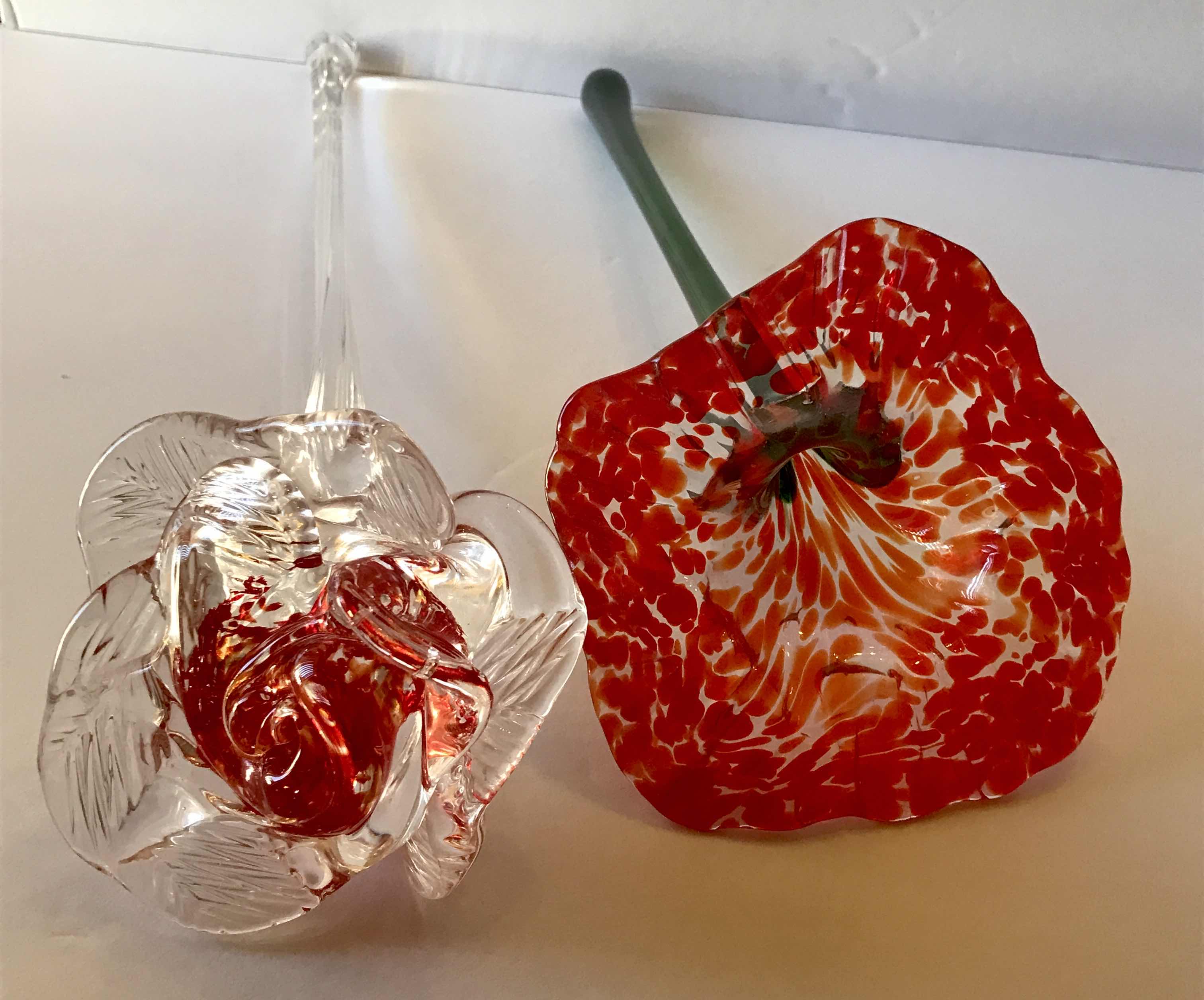 Photo 1 of HANDBLOWN GLASS FLOWERS