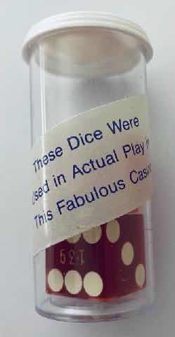 Photo 1 of SANTA FE CRAPS DICE-USED IN ACTUAL PLAY-