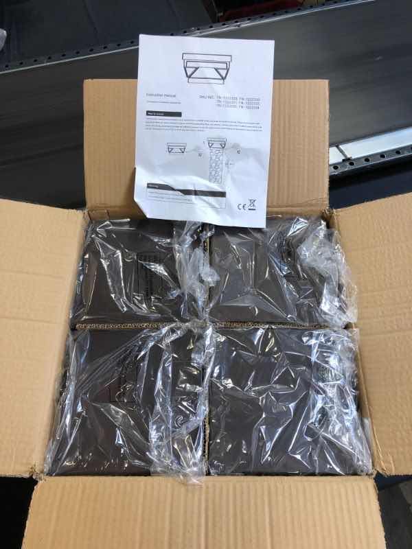 Photo 1 of GREENLIGHT 8 PACK BLACK PARADIGM POST CAP COVER FOR 4x4 NOMINAL WOOD POST