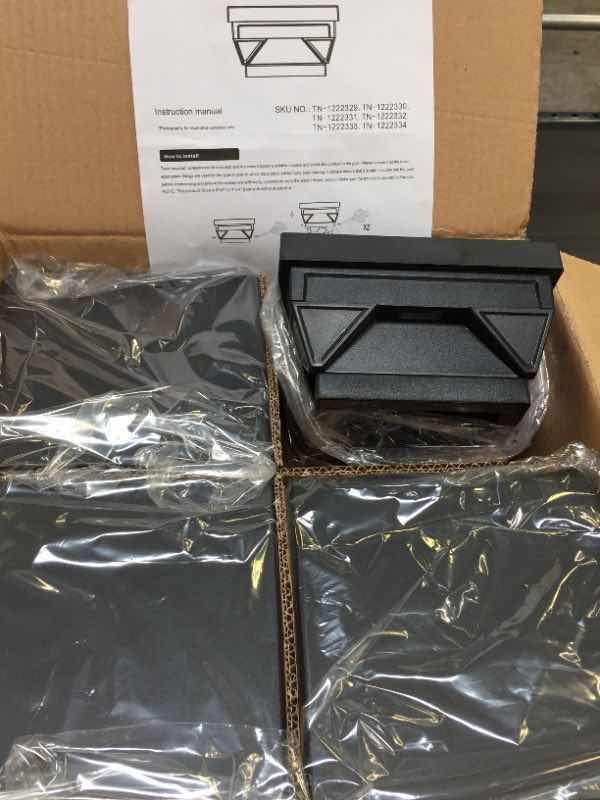 Photo 1 of GREENLIGHTING 12 PACK PARADIGM POST CAP COVER FOR 4x4 NOMINAL WOOD POST - BLACK