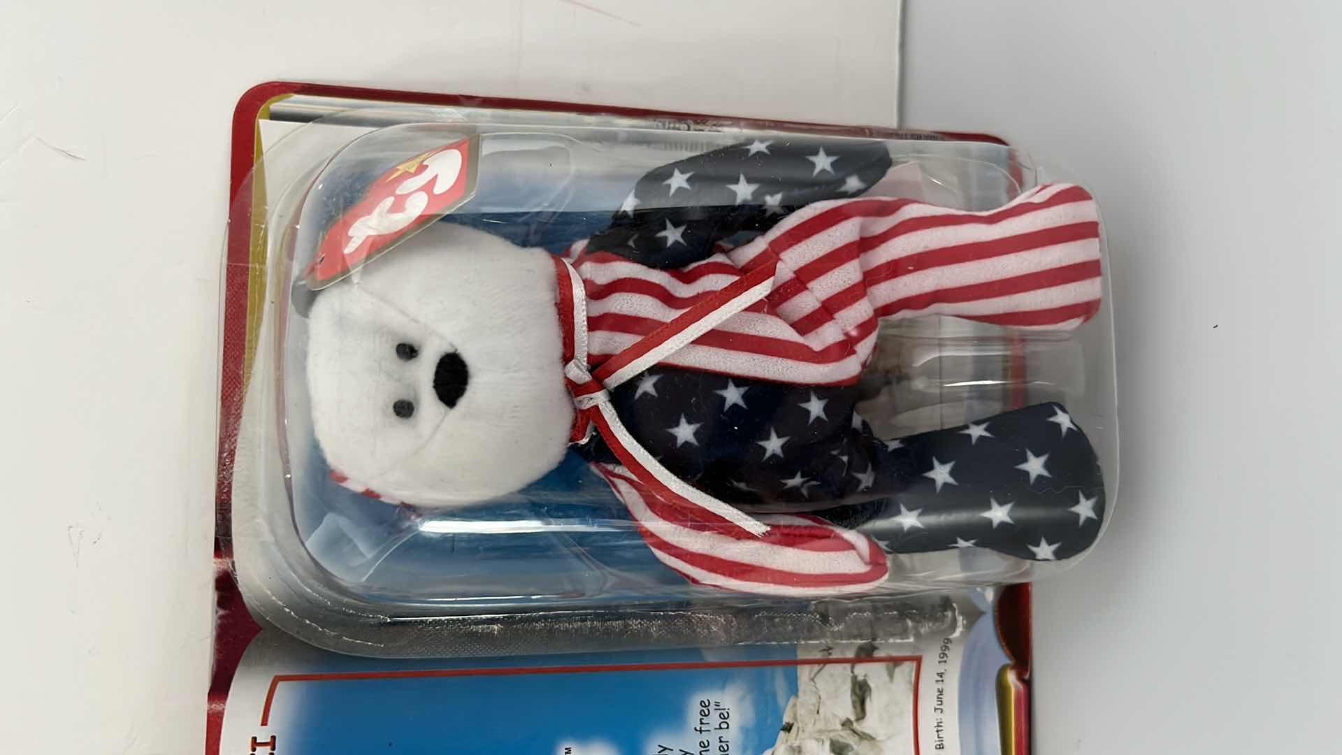 Photo 1 of TY MCDONALD’S TEENIE BEANIE BABIES PLUSH TOY INTERNATIONAL BEARS II OSITO, SPANGLE, GERMANIA 2000