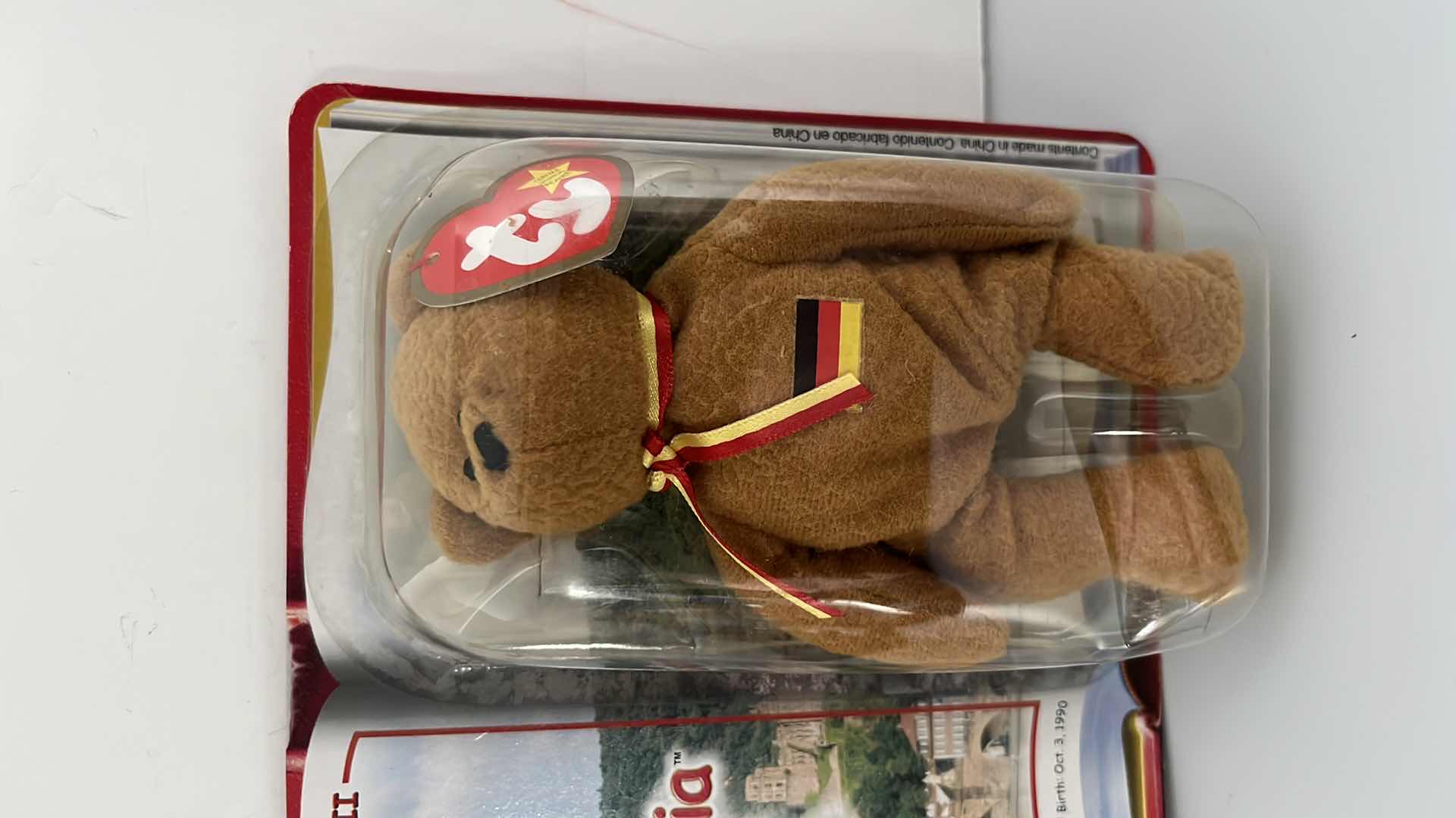 Photo 1 of TY MCDONALD’S TEENIE BEANIE BABIES PLUSH TOY INTERNATIONAL BEARS II OSITO, SPANGLE, GERMANIA 2000