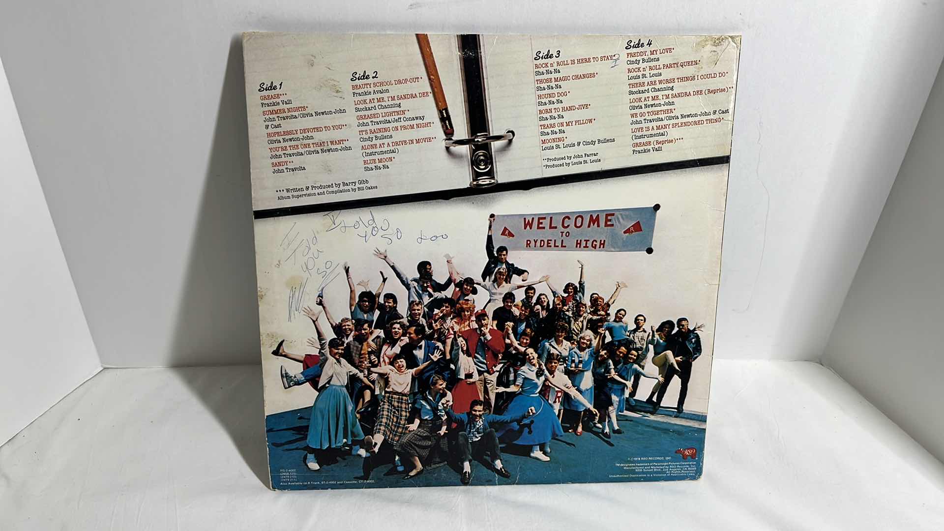 Photo 1 of GREASE THE ORIGINAL SOUNDTRACK 1978 VINYL ALBUM 