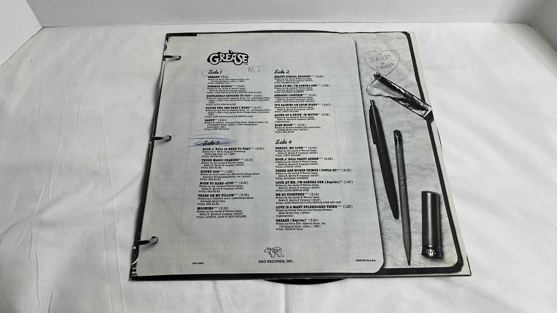 Photo 1 of GREASE THE ORIGINAL SOUNDTRACK 1978 VINYL ALBUM 