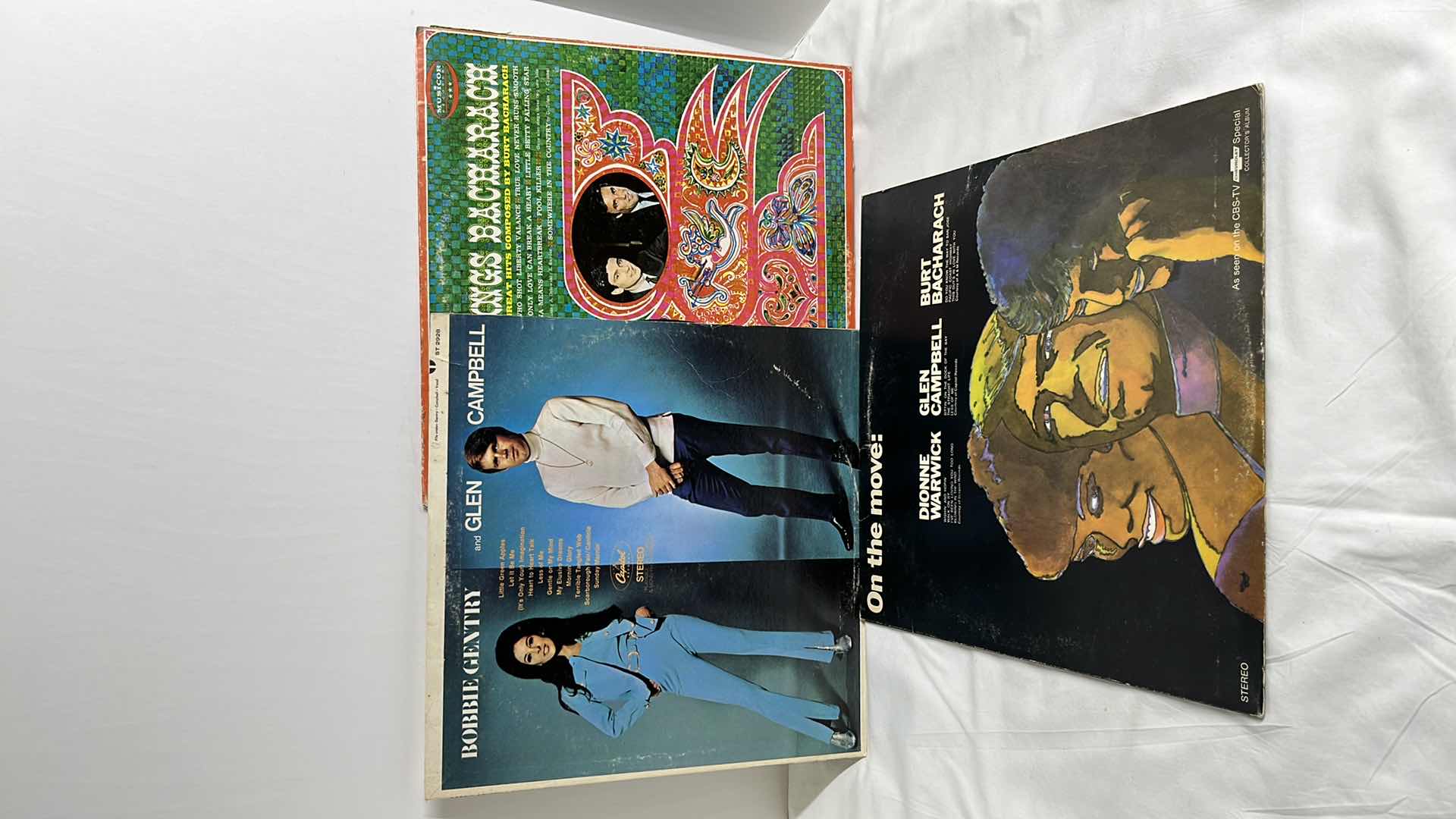 Photo 1 of GLEN CAMPBELL, BURT BACHARACH, BOBBIE GENTRY & GENE PITNEY VARIOUS VINYL ALBUMS (3)