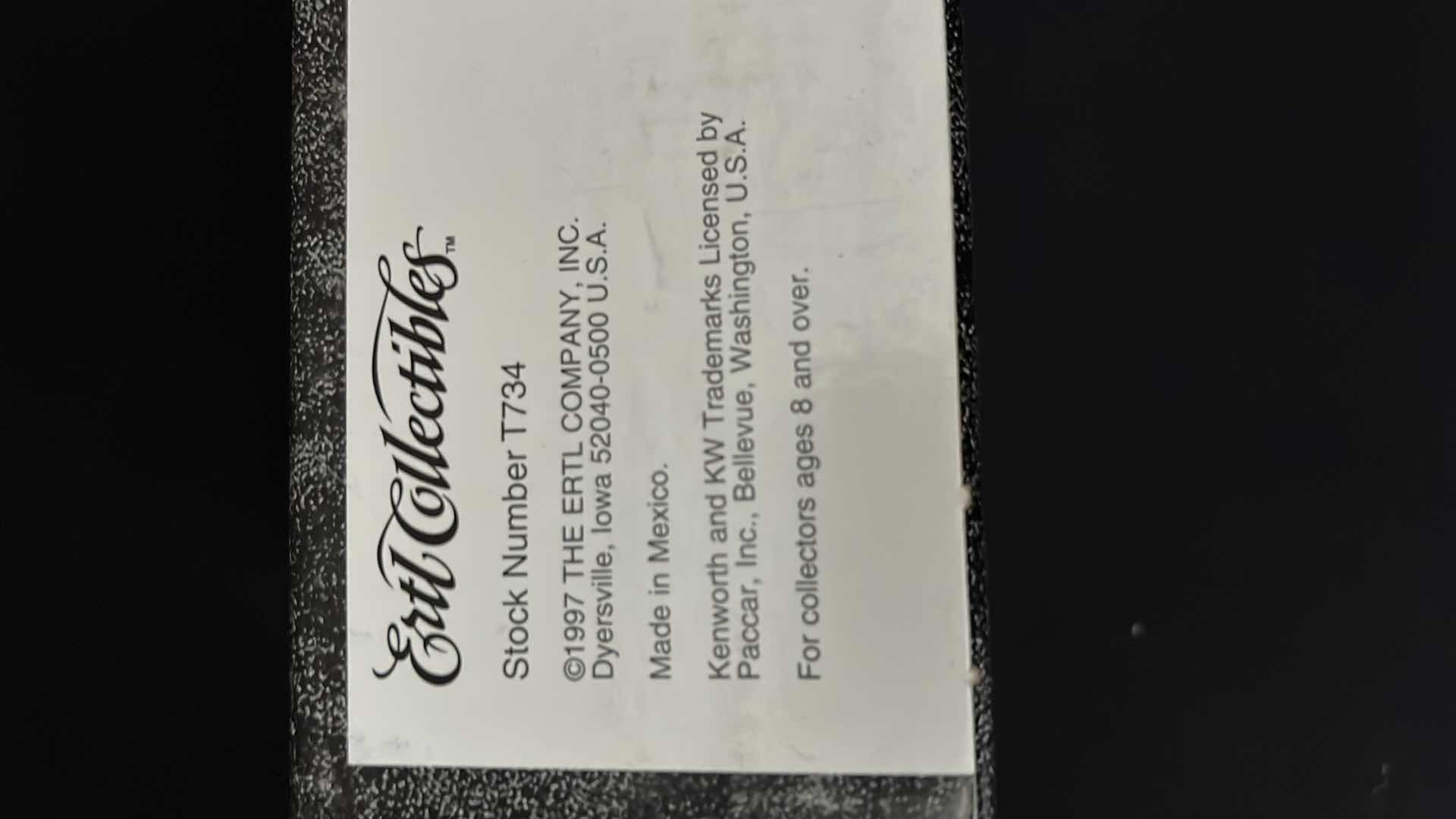 Photo 7 of ERTL COLLECTIBLES WALMART TRACTOR TRAILER 1997 STOCK NO T734