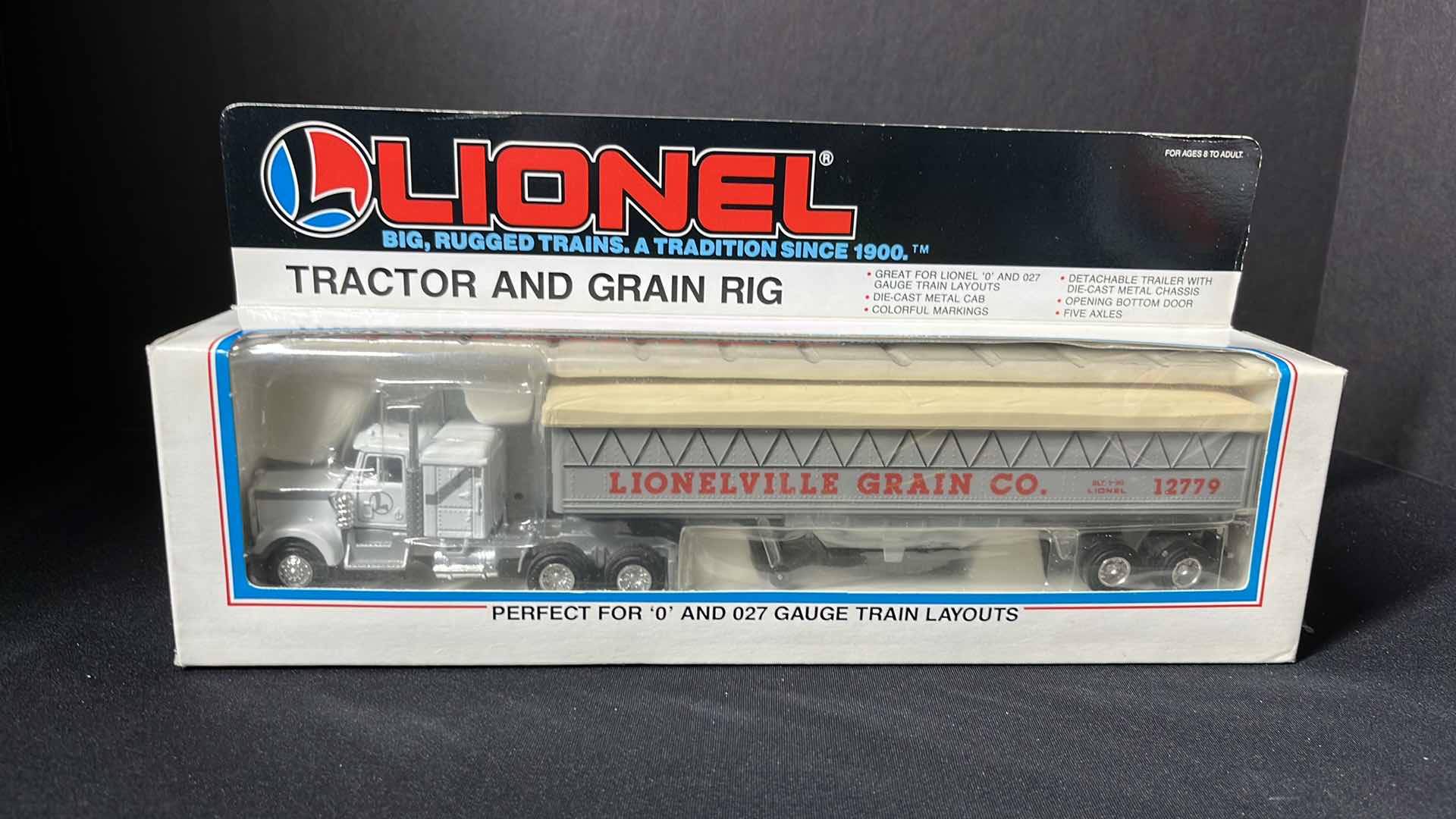 Photo 1 of LIONEL TRAINS INC, LIONELVILLE GRAIN CO. TRACTOR AND GRAIN RIG 1990 STOCK NO 6-12779