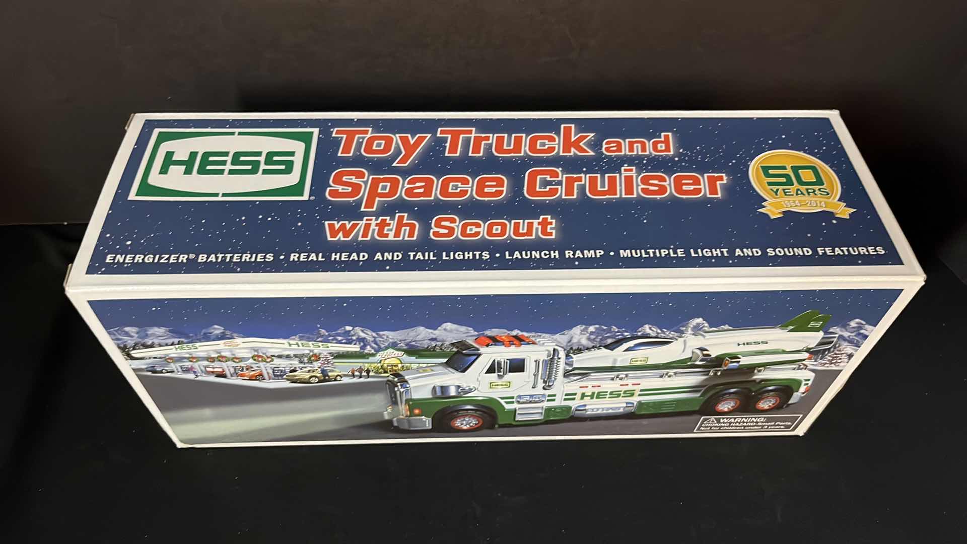 Photo 1 of HESS TOY TRUCK AND SPACE CRUISER WITH SCOUT 50TH ANNIVERSARY 2014