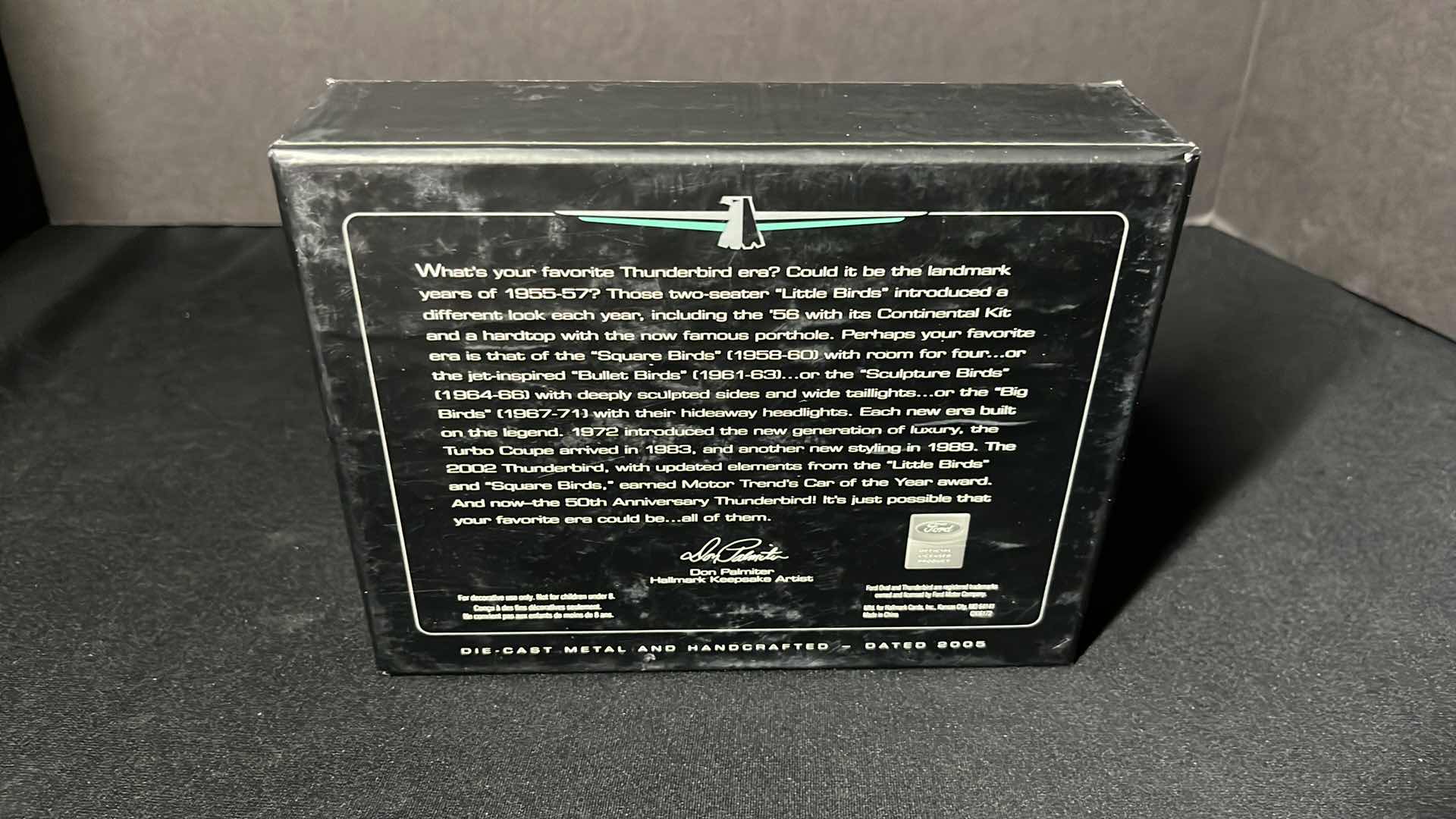 Photo 1 of HALLMARK KEEPSAKE ORNAMENTS FORD THUNDERBIRD 50TH ANNIVERSARY DIE-CAST METAL REPLICA SET, 2005