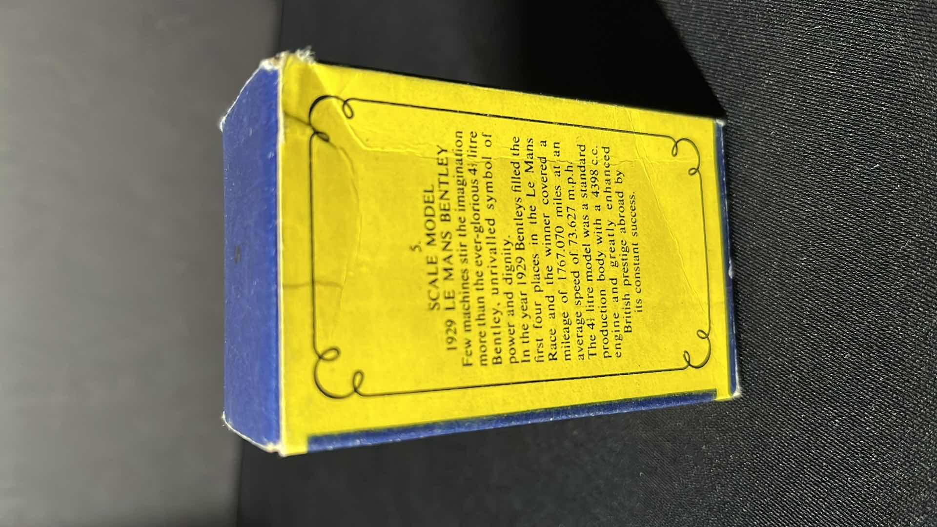 Photo 9 of LESNEY DIE-CAST METAL MODELS OF YESTERYEAR SERIES, NO. 5 SCALE MODEL 1929 LE MANS BENTLEY, 1956-1961