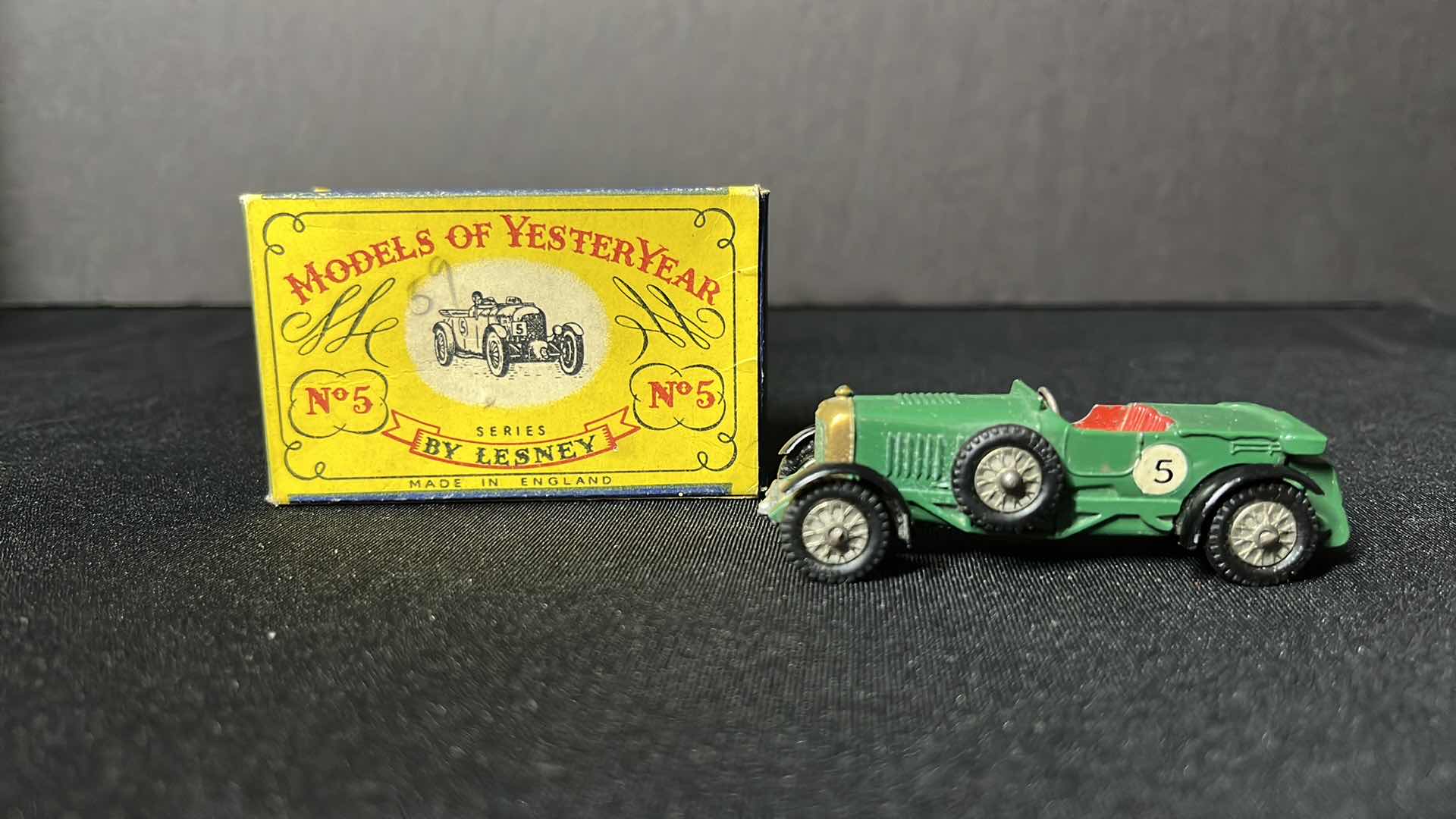 Photo 1 of LESNEY DIE-CAST METAL MODELS OF YESTERYEAR SERIES, NO. 5 SCALE MODEL 1929 LE MANS BENTLEY, 1956-1961