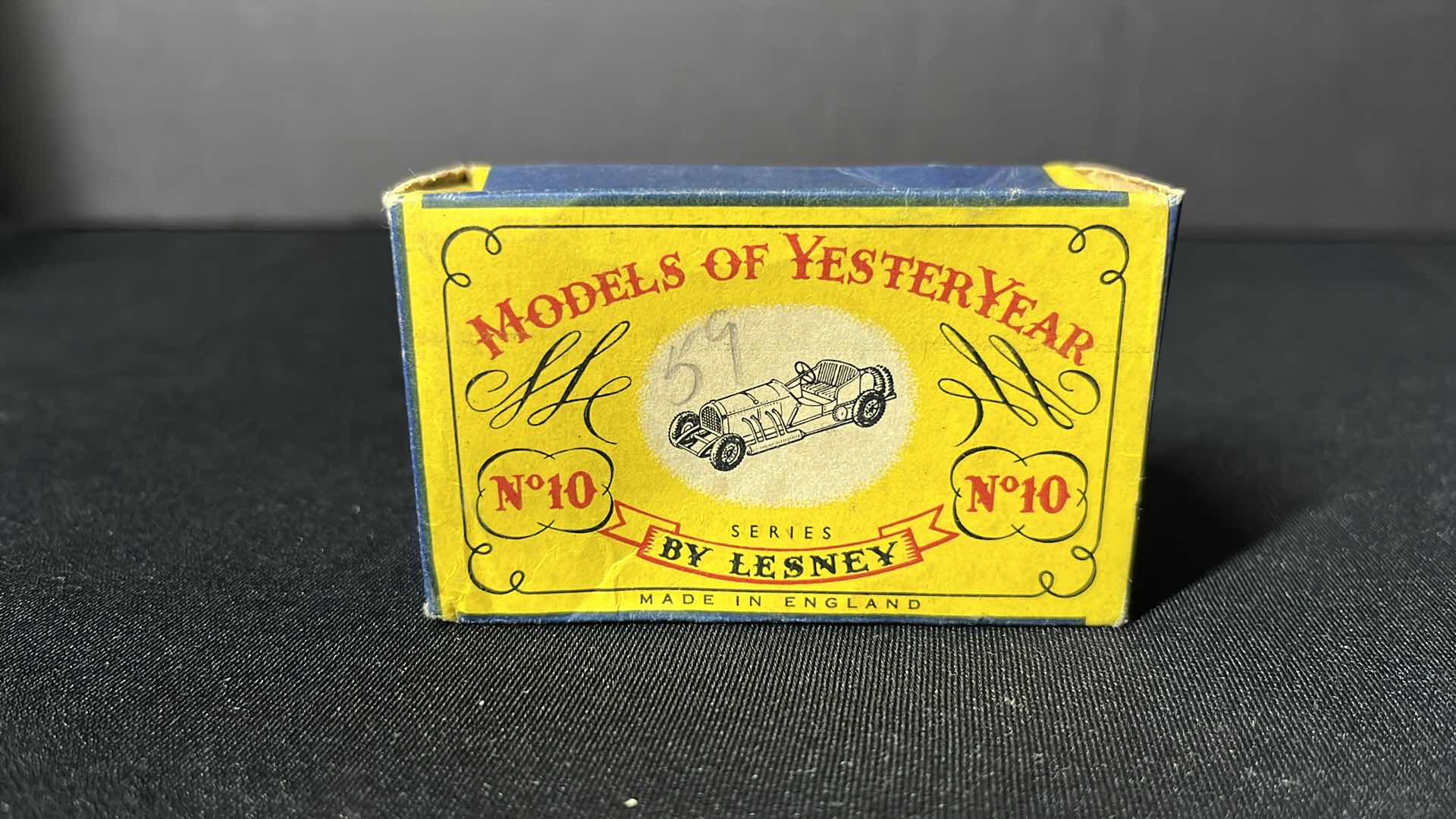 Photo 1 of LESNEY DIE-CAST METAL MODELS OF YESTERYEAR SERIES, NO. 10 SCALE MODEL 1908 MERCEDES, 1956-1961