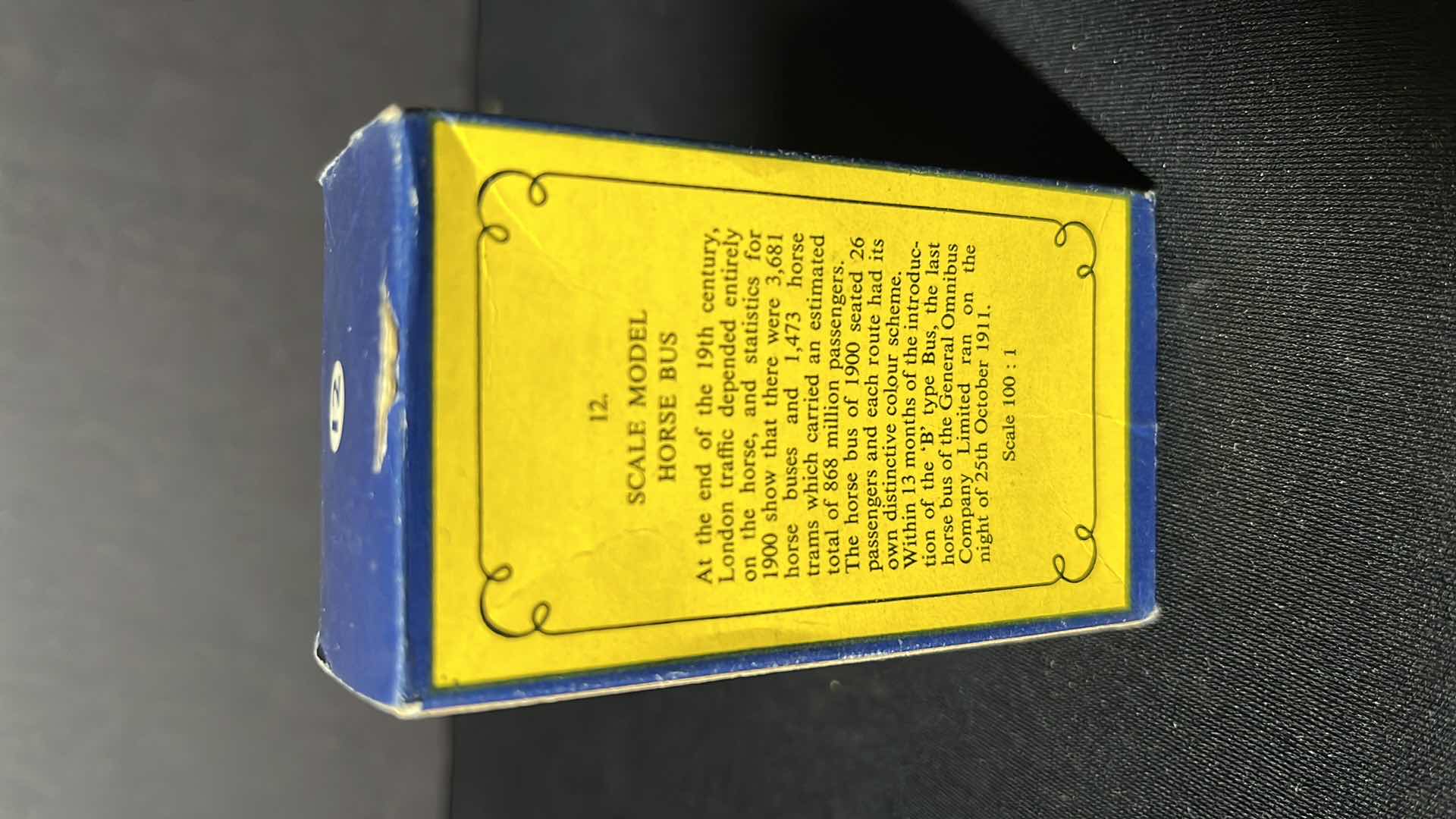 Photo 1 of LESNEY DIE-CAST METAL MODELS OF YESTERYEAR SERIES, NO. 12 SCALE MODEL HORSE BUS, 1956-1961