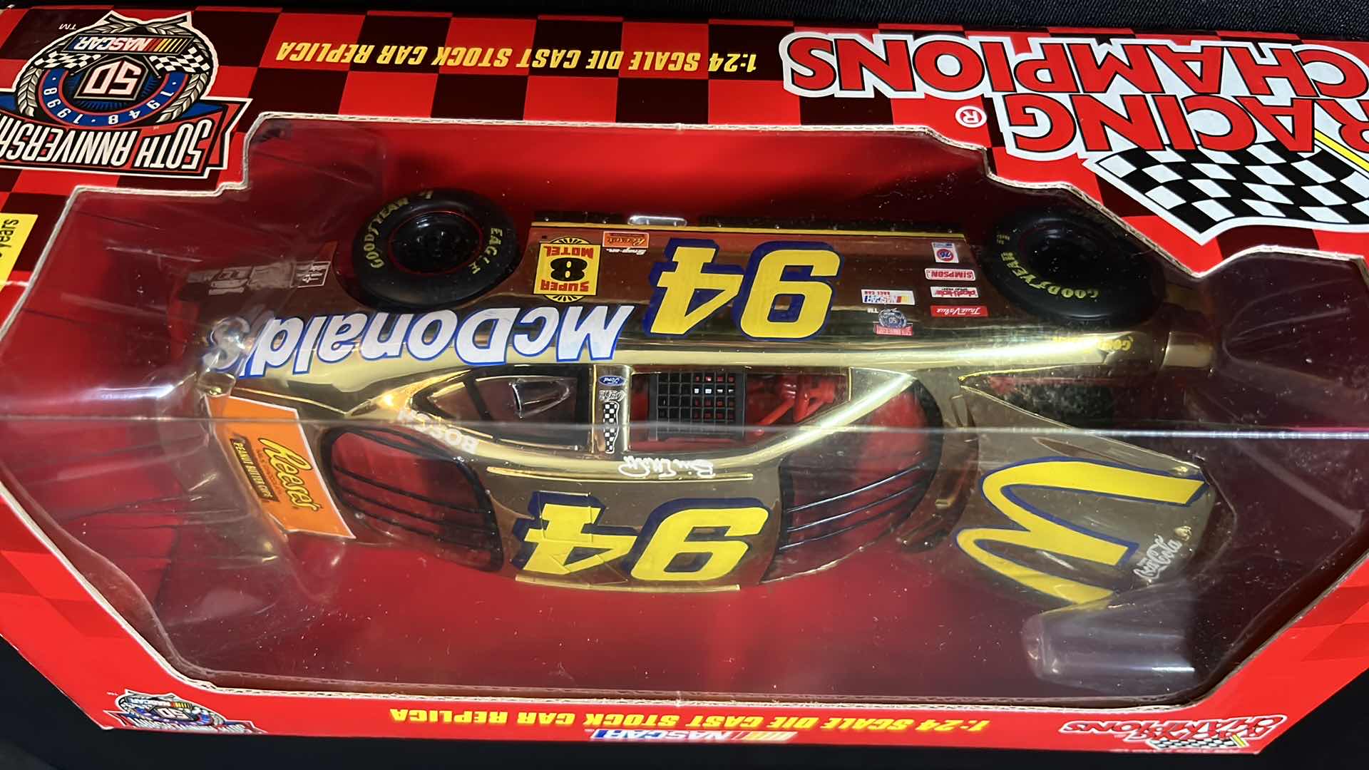 Photo 1 of RACING CHAMPIONS NASCAR 50TH ANNIVERSARY DIE CAST MCDONALDS RACING CAR, 1998
