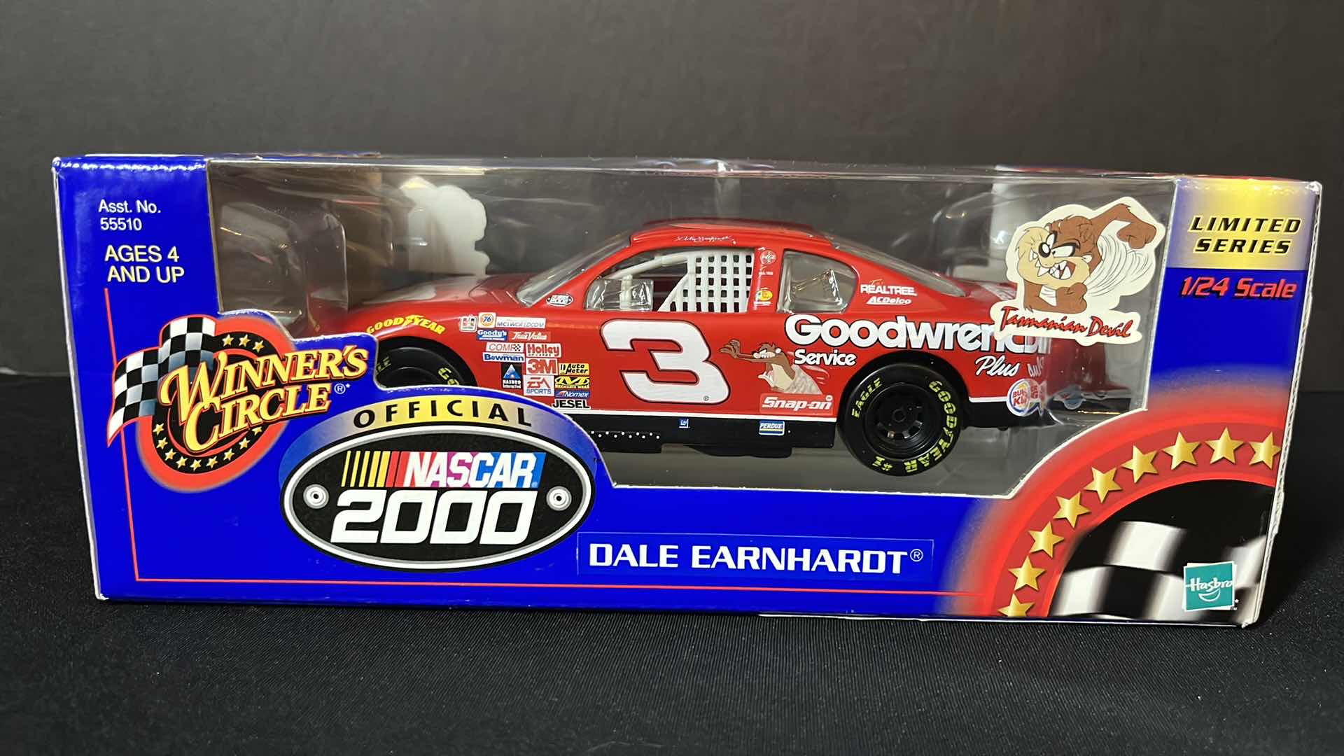 Photo 1 of HASBRO WINNERS CIRCLE NASCAR  DALE EARNHARDT TAZMANIAN DEVIL DIE CAST RACING CAR, 2000 (STOCK NO 55510)