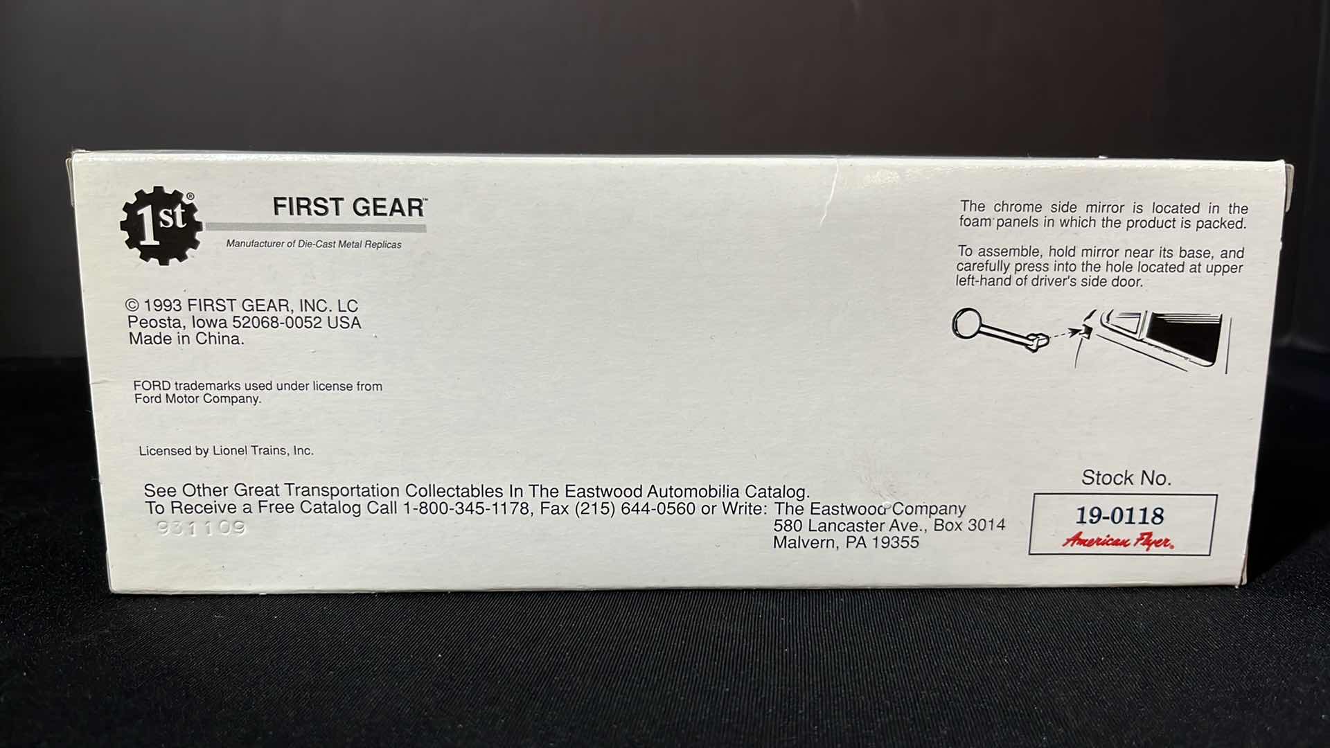 Photo 1 of FIRST GEAR EASTWOOD AUTOMOBILIA TRANSPORTATION COLLECTABLES 1951 FORD F-6 HALF RACK STAKE TRUCK AMERICAN FLYER TRAINS, 1993 (STOCK NO 19-0118)