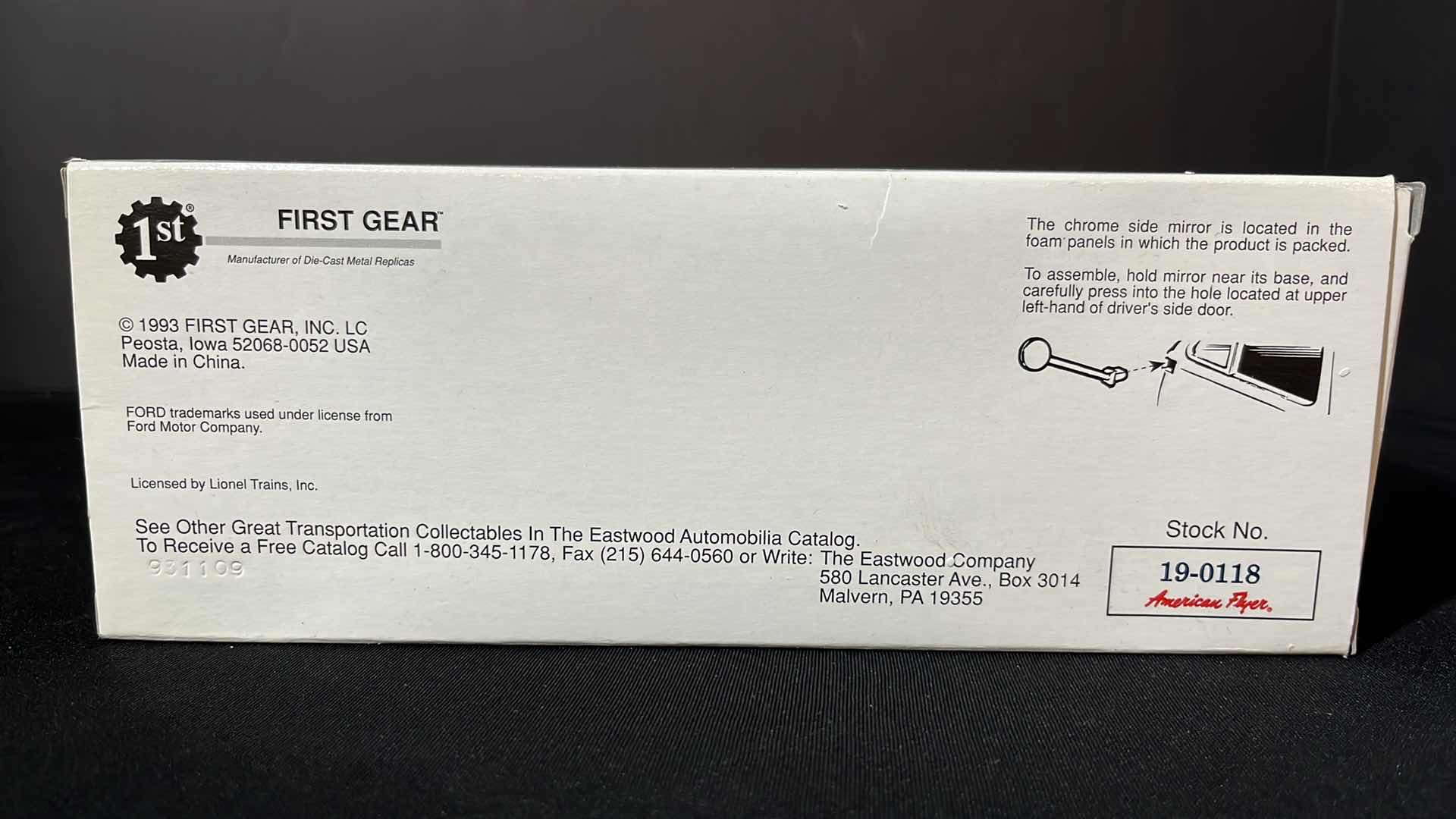 Photo 1 of FIRST GEAR EASTWOOD AUTOMOBILIA TRANSPORTATION COLLECTABLES 1951 FORD F-6 HALF RACK STAKE TRUCK AMERICAN FLYER TRAINS, 1993 (STOCK NO 19-0118)