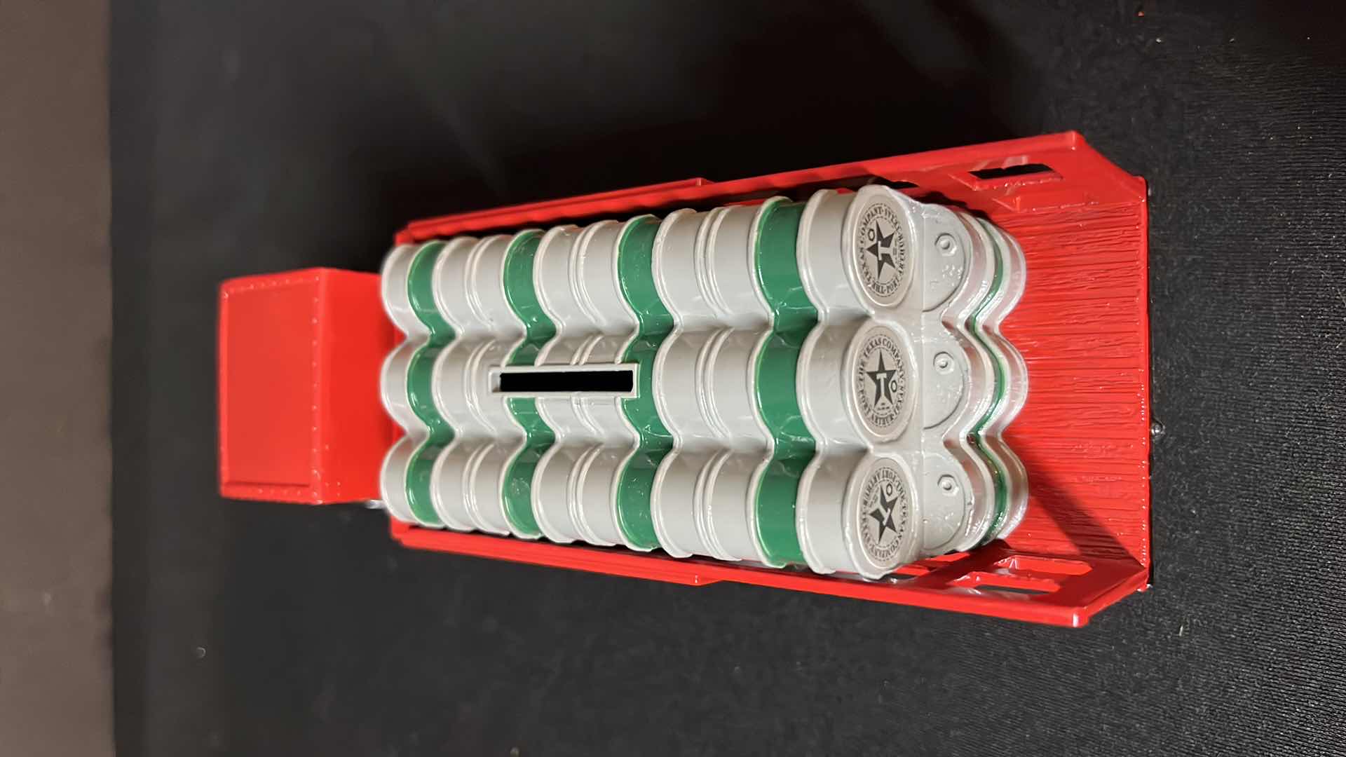 Photo 1 of ERTL DIE-CAST METAL TEXACO 1925 KENWORTH STAKE TRUCK LOCKING COIN BANK W KEY, COLLECTORS SERIES #9, 1992 (STOCK NO 9385)