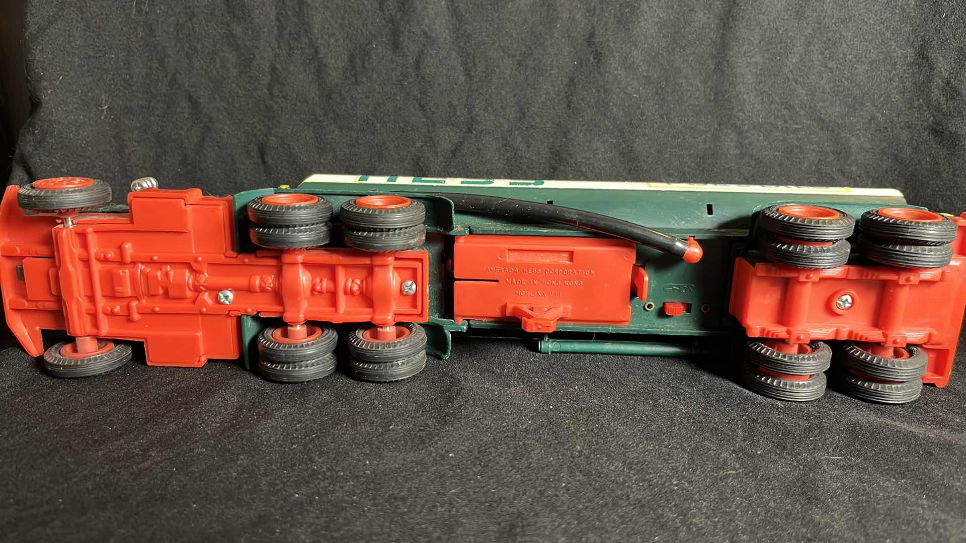 Photo 1 of HESS FUEL OIL TANKER 1977 VINTAGE BATTERY POWERED TOY TRUCK, FENDERS/HEADLIGHTS/CHROME PIECES MISSING, NO BOX