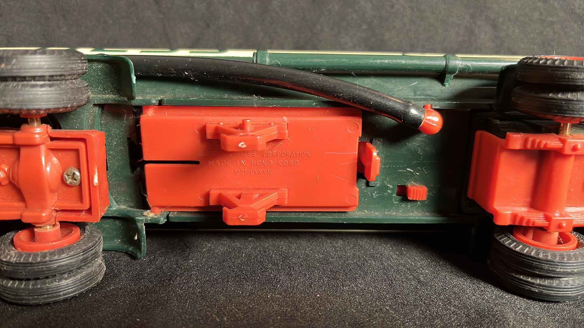 Photo 1 of 1984 HESS BATTERY OPERATED TANKER TRUCK BANK (H1984), TRACTOR IS MISSING PLASTIC CHROME PIECES, NO BOX