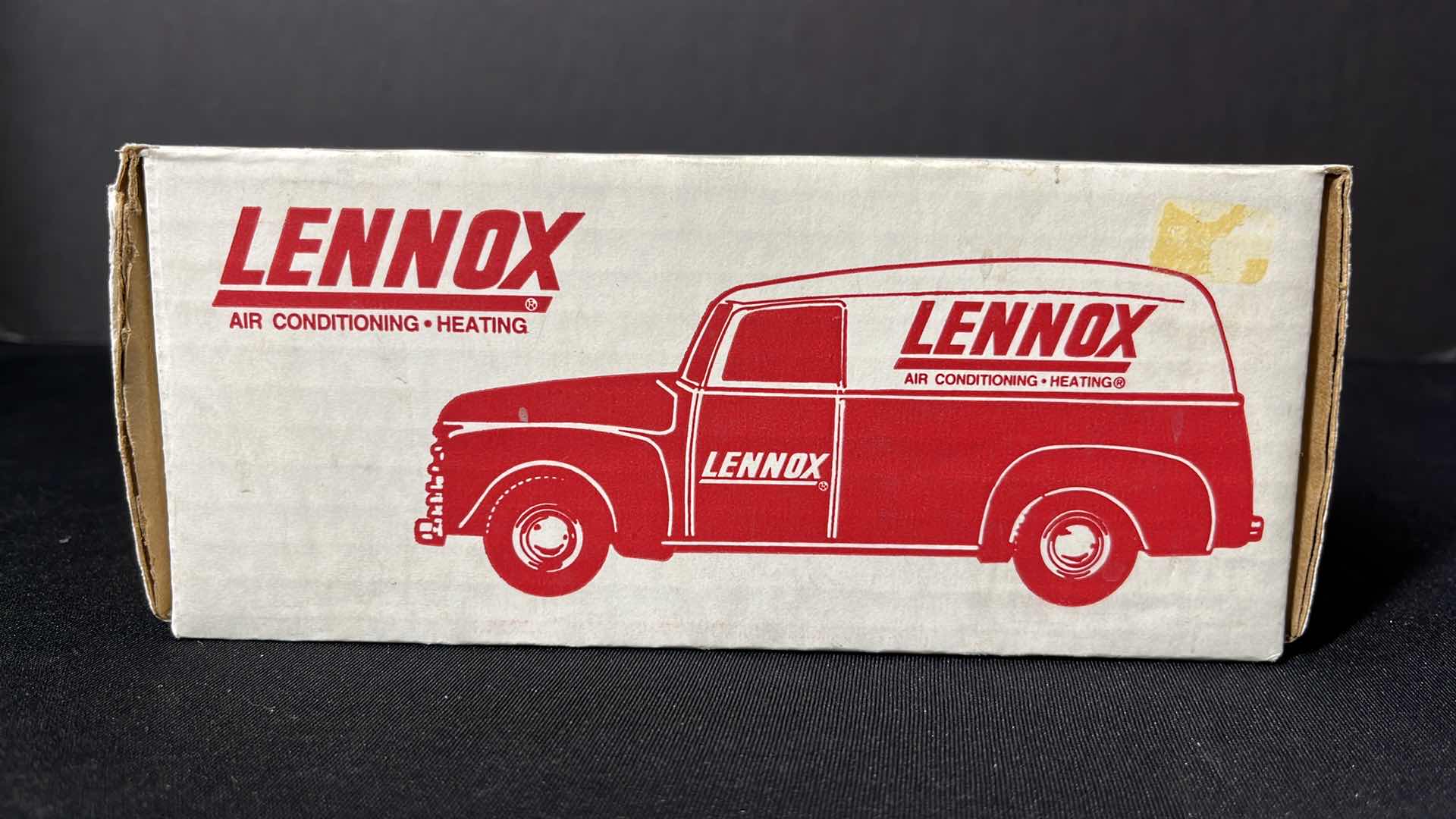 Photo 2 of ERTL 1:25 DIE-CAST METAL LENNOX 1950 CHEVY PANEL TRUCK LOCKING COIN BANK W KEY (STOCK NO 9590)