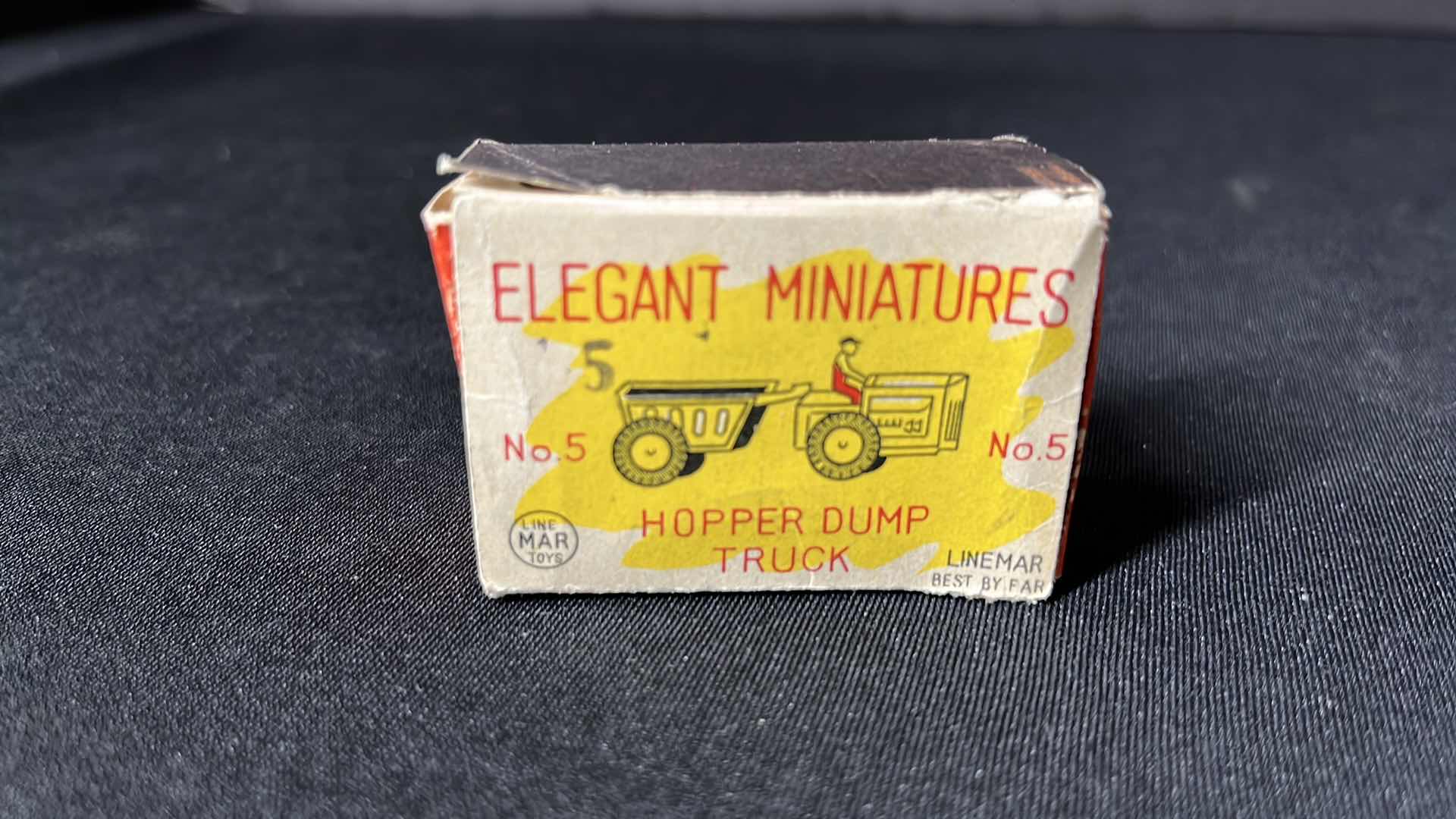 Photo 1 of LINEMAR TOYS ELEGANT MINIATURES 2” HOPPER DUMP TRUCK (No. 5)