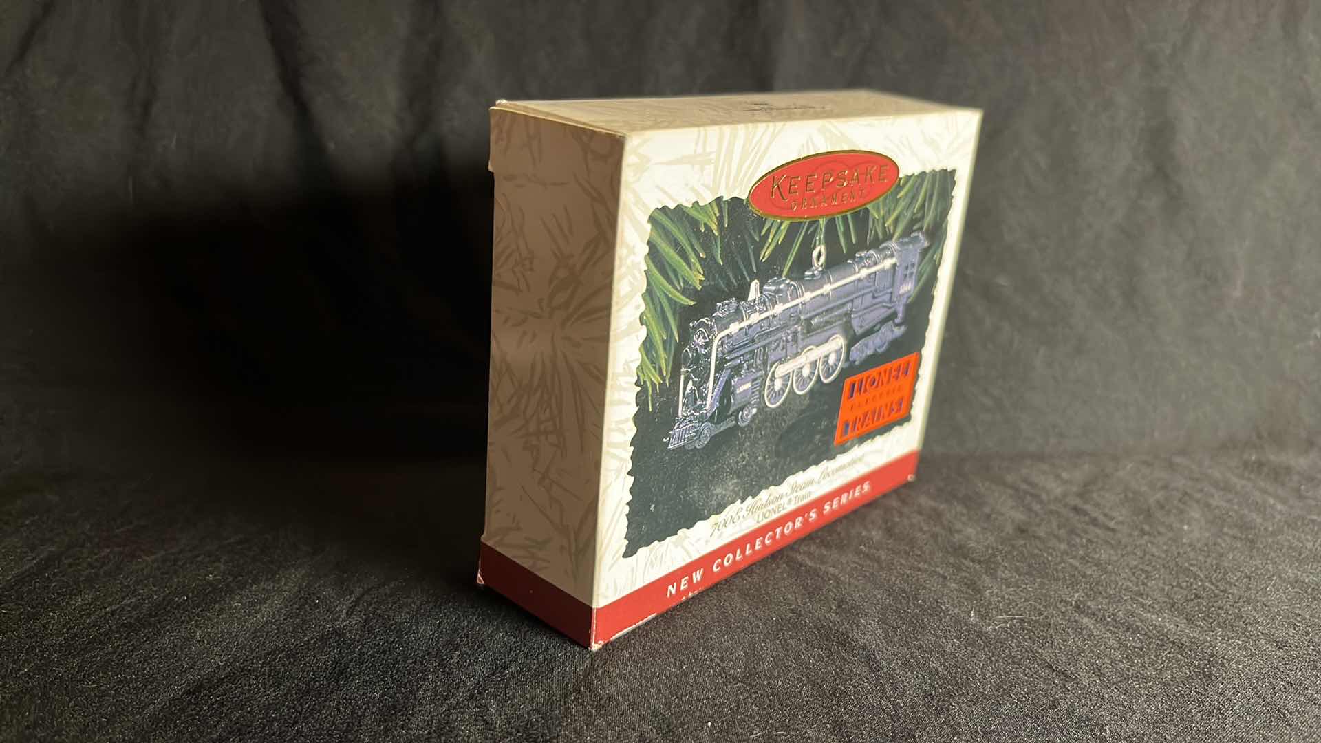 View 2 of HALLMARK LIONEL TRAIN DIE-CAST METAL KEEPSAKE ORNAMENTS 700E HUDSON STEAM LOCOMOTIVE 1996 (#QX5531) & 1950 SANTA FE F3 DIESEL LOCOMOTIVE 1997 (QX6145)