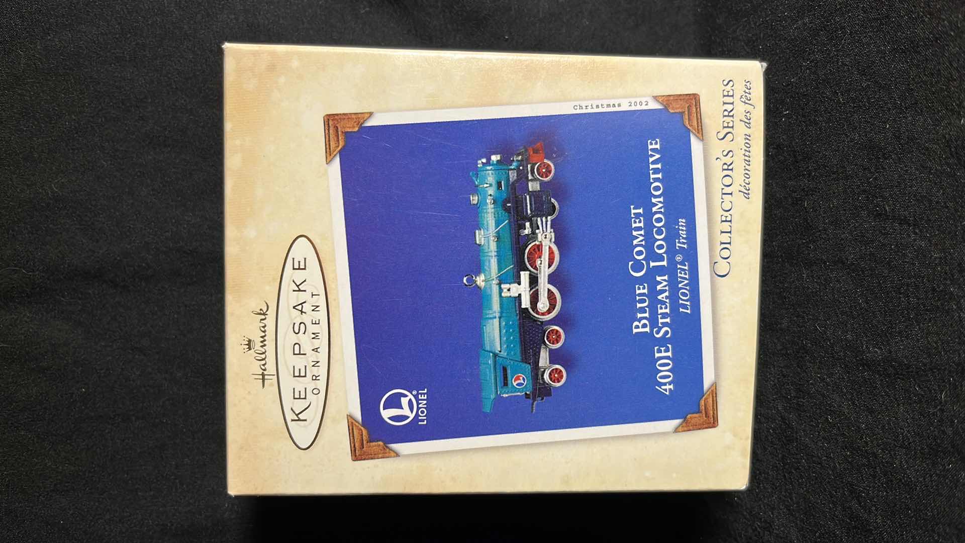 View 2 of HALLMARK LIONEL TRAIN DIE-CAST METAL KEEPSAKE ORNAMENTS BLUE COMET 400E STEAM LOCOMOTIVE 2002 (#QX8166) & 4449 DAYLIGHT STEAM LOCOMOTIVE 2003 (#QX8087)