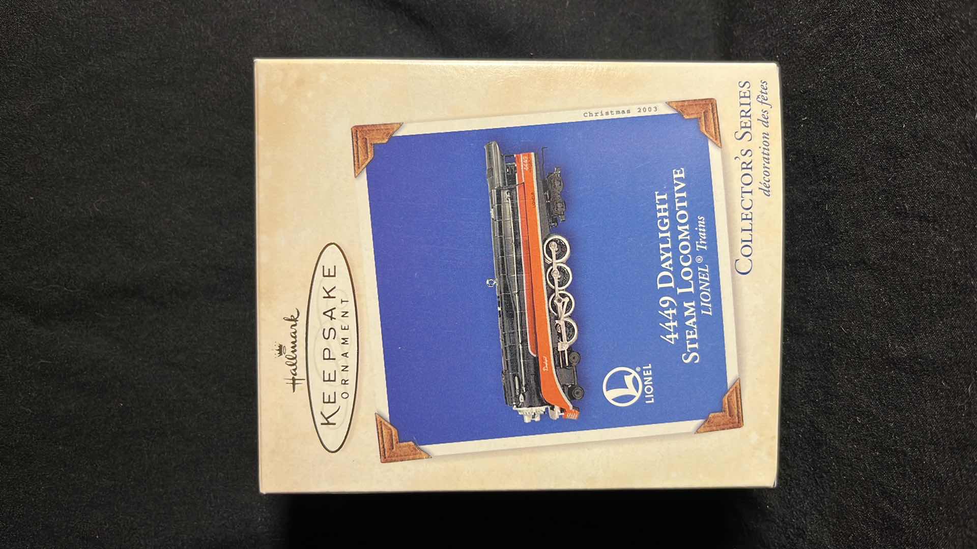 View 5 of HALLMARK LIONEL TRAIN DIE-CAST METAL KEEPSAKE ORNAMENTS BLUE COMET 400E STEAM LOCOMOTIVE 2002 (#QX8166) & 4449 DAYLIGHT STEAM LOCOMOTIVE 2003 (#QX8087)