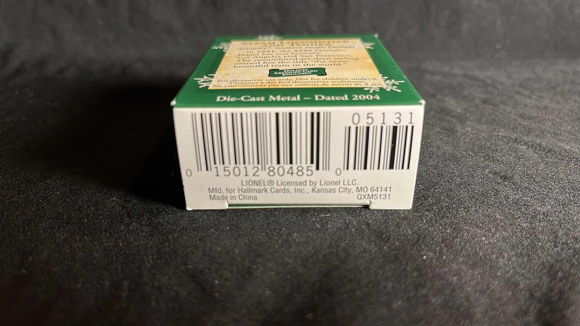 Photo 1 of HALLMARK LIONEL TRAIN DIE-CAST METAL KEEPSAKE ORNAMENTS DAYLIGHT OIL TENDER 2003 (#QXI8249), STEAM LOCOMOTIVE AND TENDER MINIATURE SET OF 2 2004 (#QXM5131) & DAYLIGHT OBSERVATION CAR 2003 (#QXI8327)