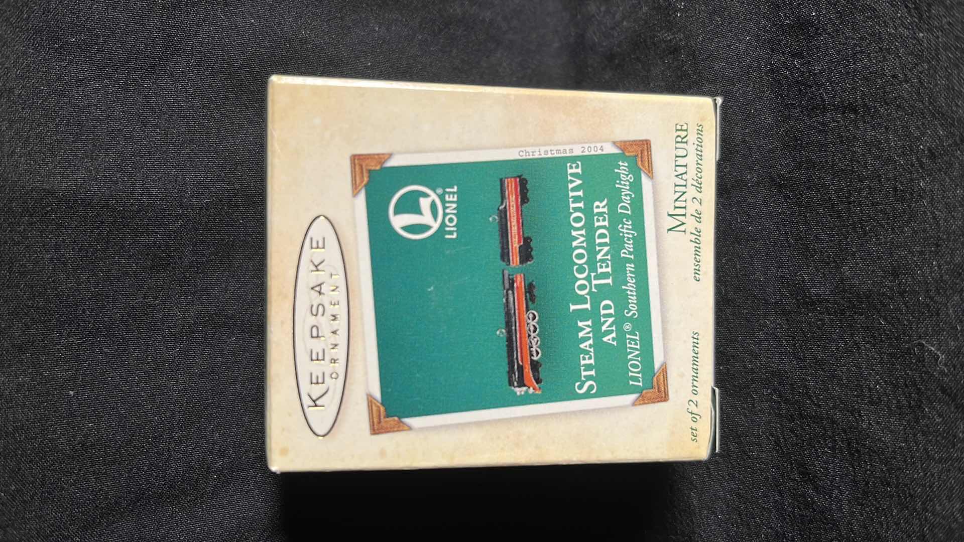 Photo 1 of HALLMARK LIONEL TRAIN DIE-CAST METAL KEEPSAKE ORNAMENTS DAYLIGHT OIL TENDER 2003 (#QXI8249), STEAM LOCOMOTIVE AND TENDER MINIATURE SET OF 2 2004 (#QXM5131) & DAYLIGHT OBSERVATION CAR 2003 (#QXI8327)