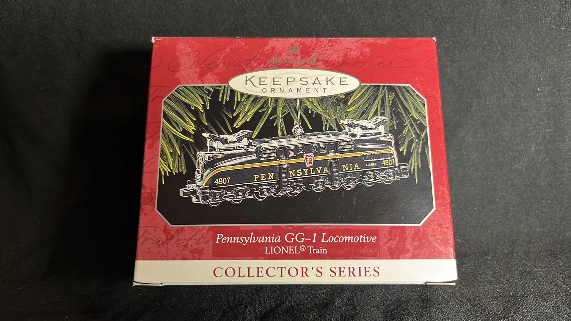 Photo 1 of HALLMARK LIONEL TRAIN DIE-CAST METAL KEEPSAKE ORNAMENTS PENNSYLVANIA GG-1 LOCOMOTIVE 1998 (#QX6346) & THE TENDER GENERAL STEAM LOCOMOTIVE 2000 (#QX6834)