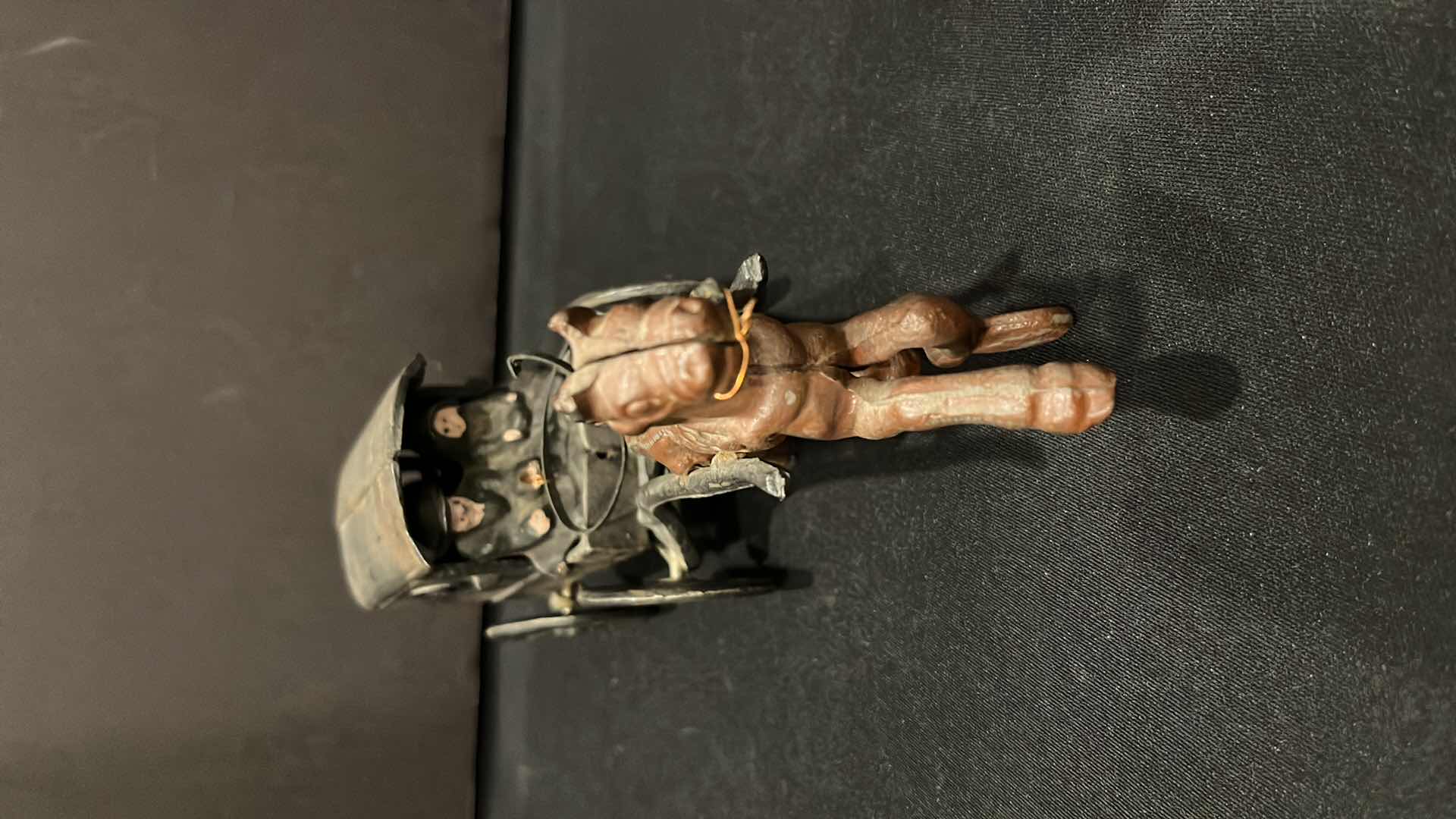 Photo 6 of ANTIQUE EARLY 1900’S CAST IRON AMISH FAMILY ON HORSE DRAWN CARRIAGE/WAGON 9.75”