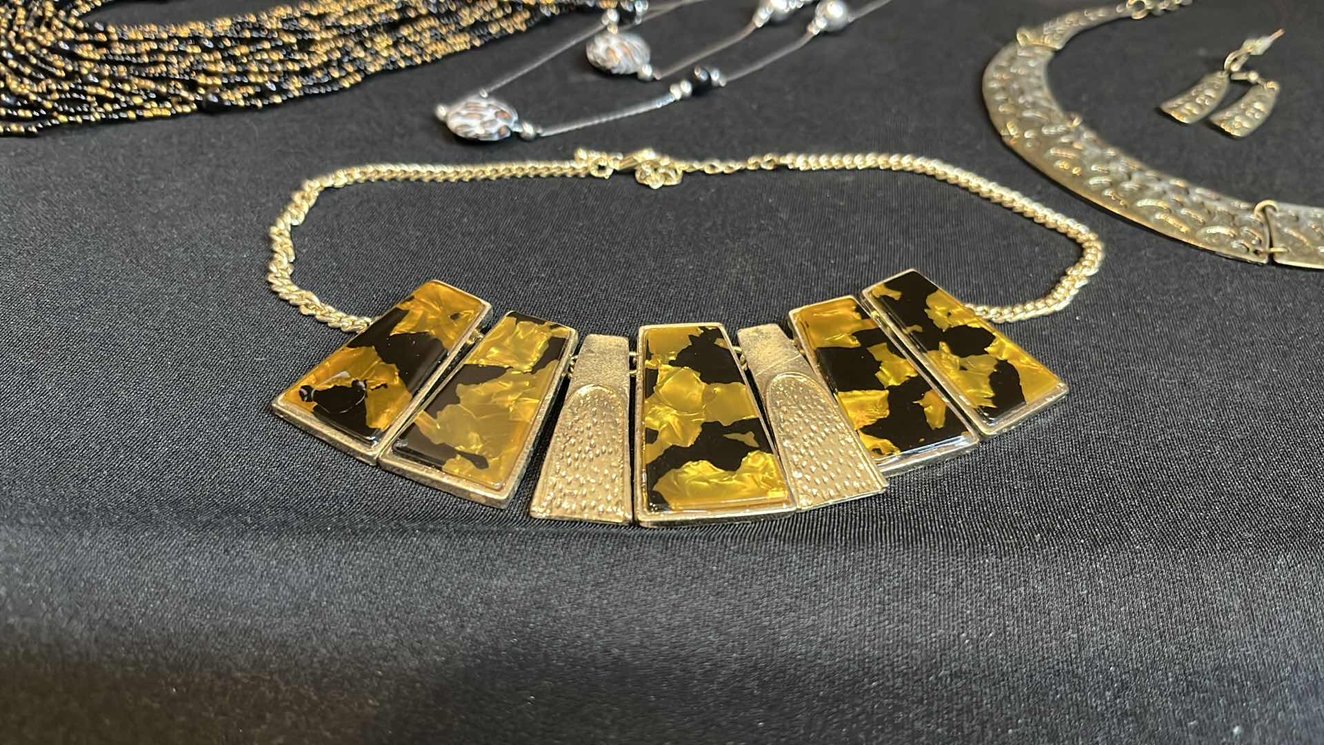 Photo 1 of LEOPARD THEMED COSTUME JEWELRY AND HANGING JEWELRY ORGANIZER