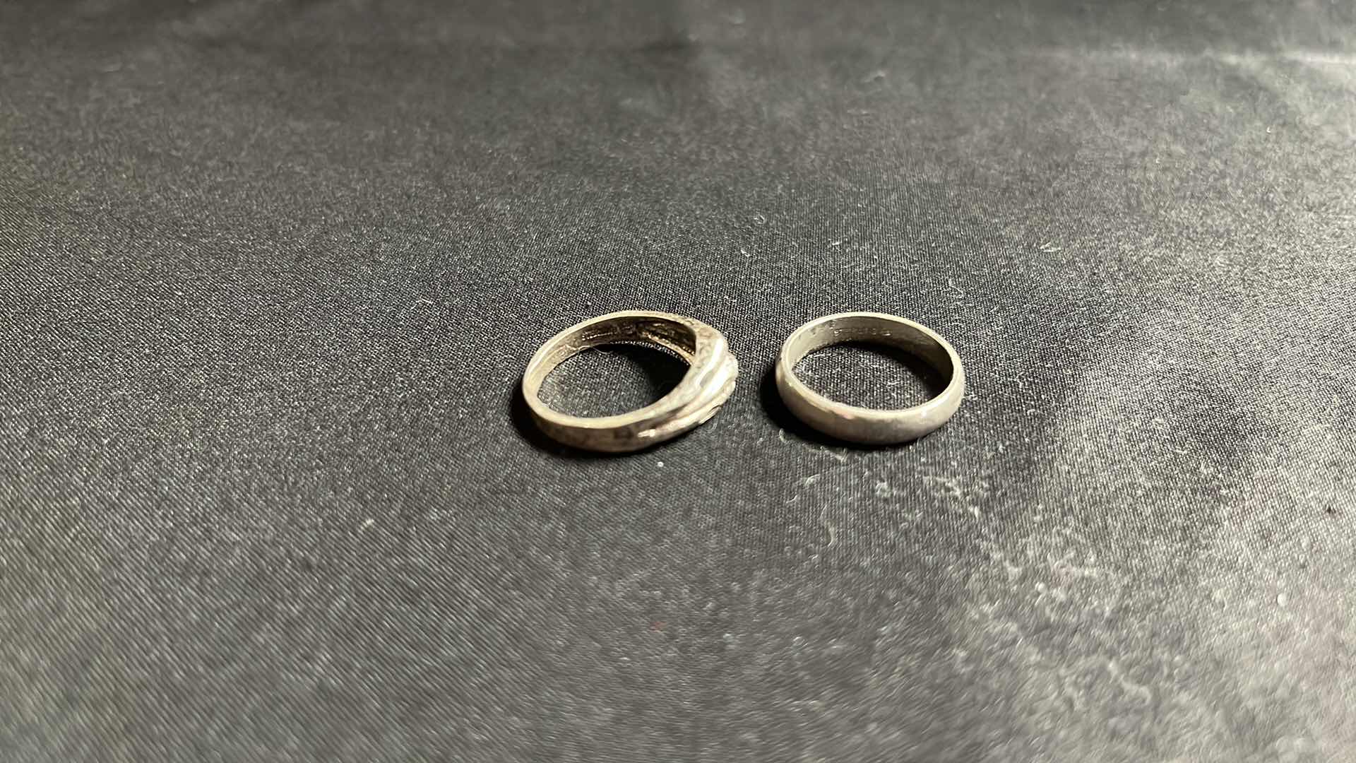 Photo 1 of 2- STERLING SILVER RINGS, SIZES 7-8