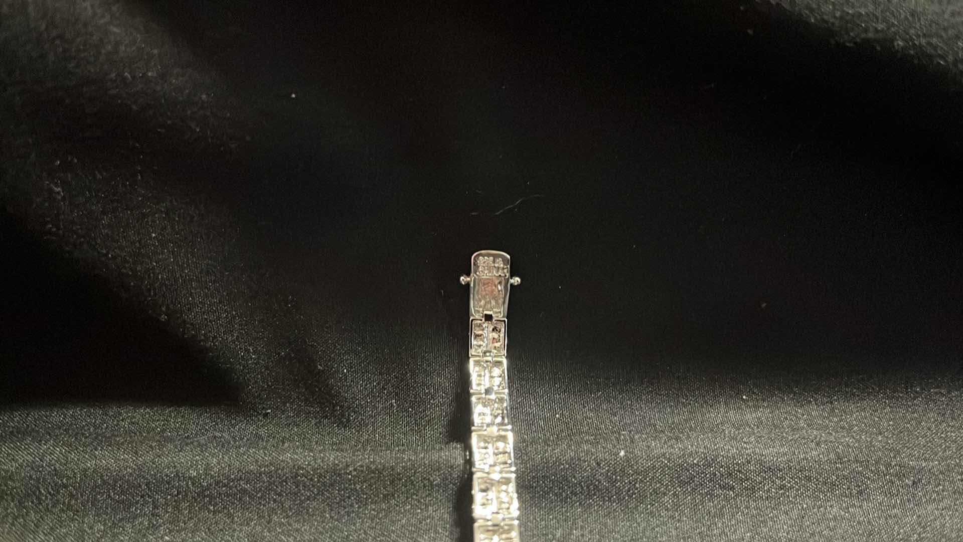 Photo 1 of ROSS SIMONS STERLING TENNIS BRACELET FEATURING DIAMOND CHIPS, STAMPED 925, 7.25”L