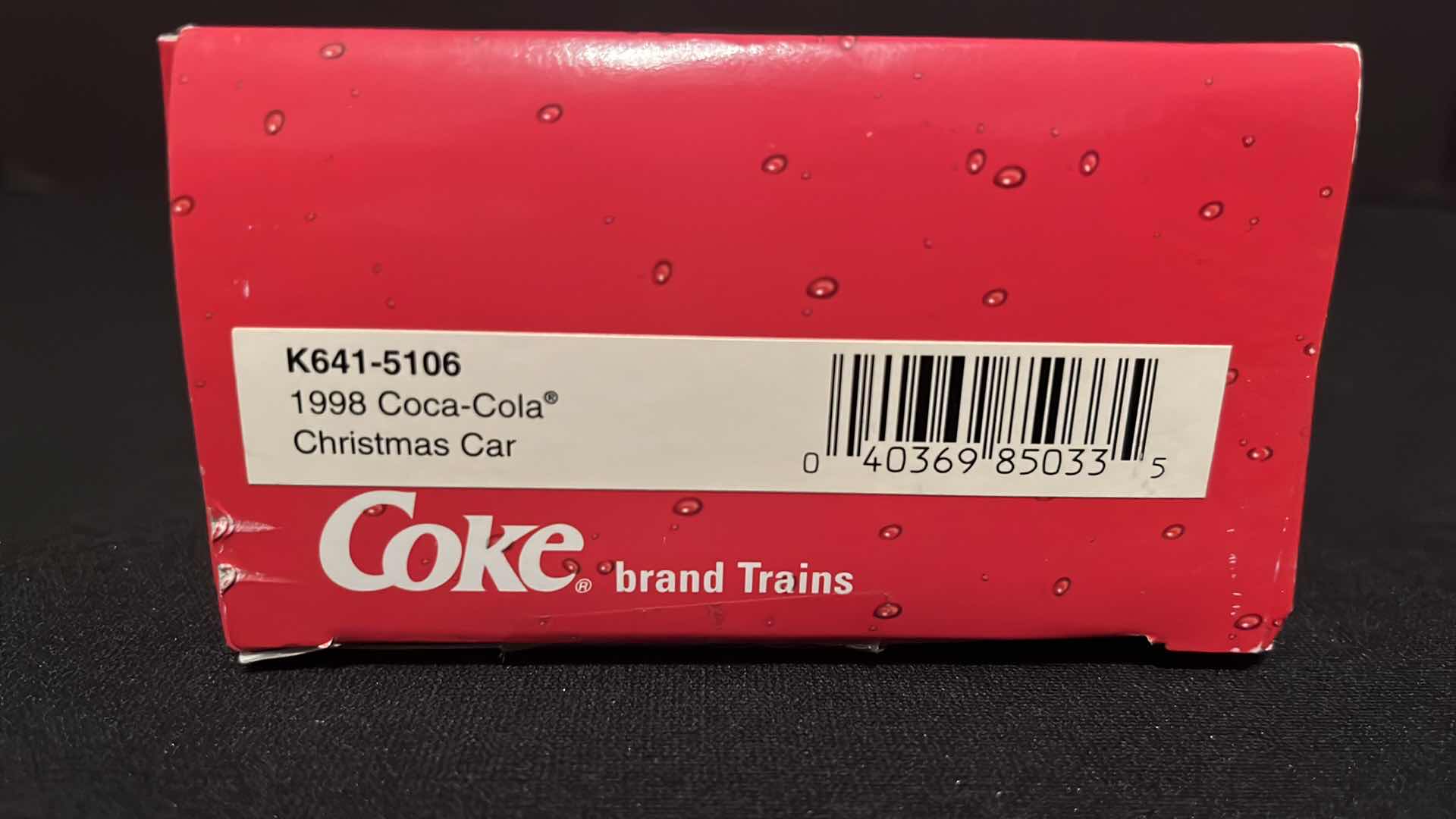 Photo 1 of K-LINE ELECTRIC TRAINS COCA-COLA BRAND 1998 CHRISTMAS CAR (ITEM K641-5106)