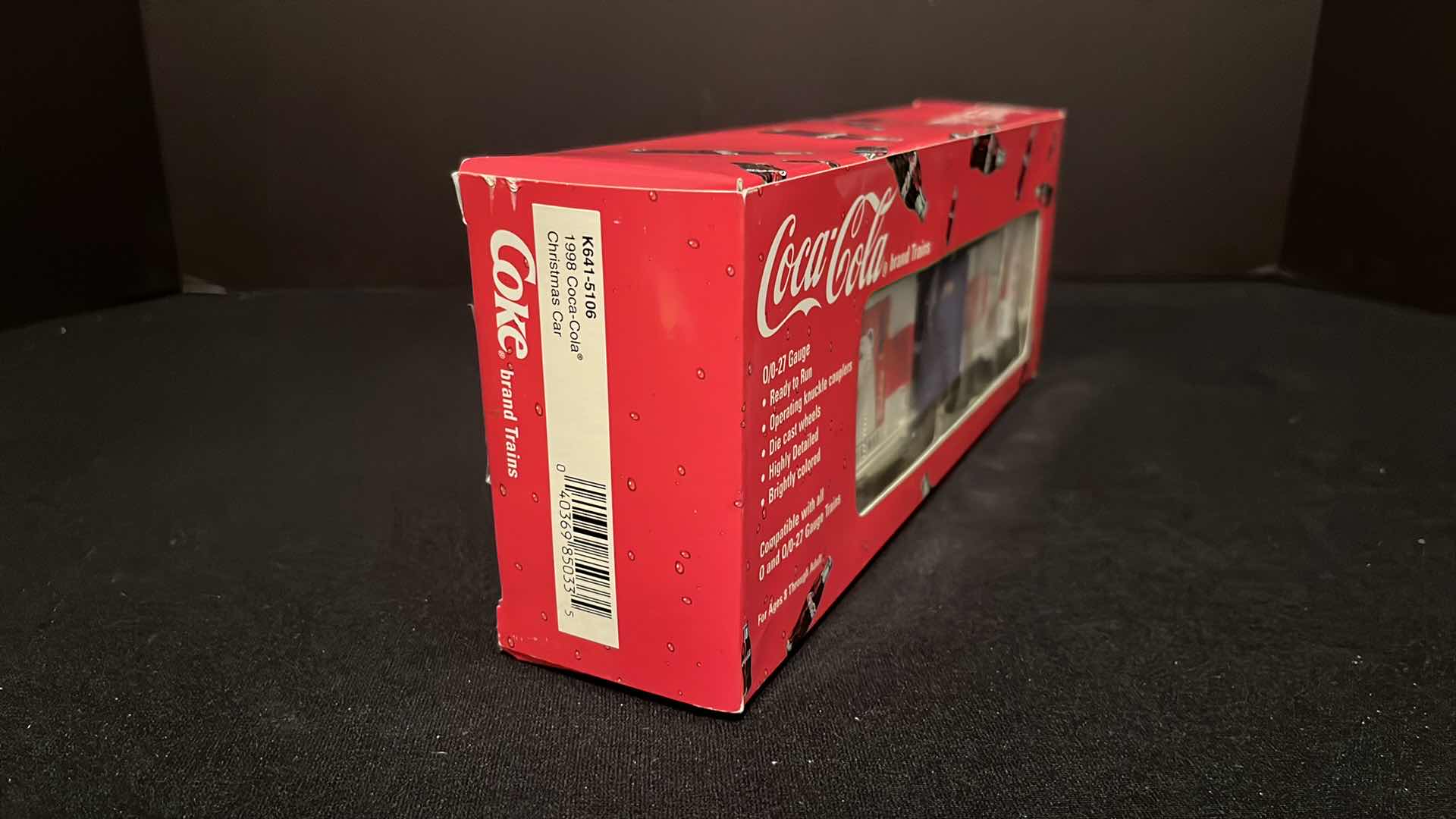 Photo 1 of K-LINE ELECTRIC TRAINS COCA-COLA BRAND 1998 CHRISTMAS CAR (ITEM K641-5106)