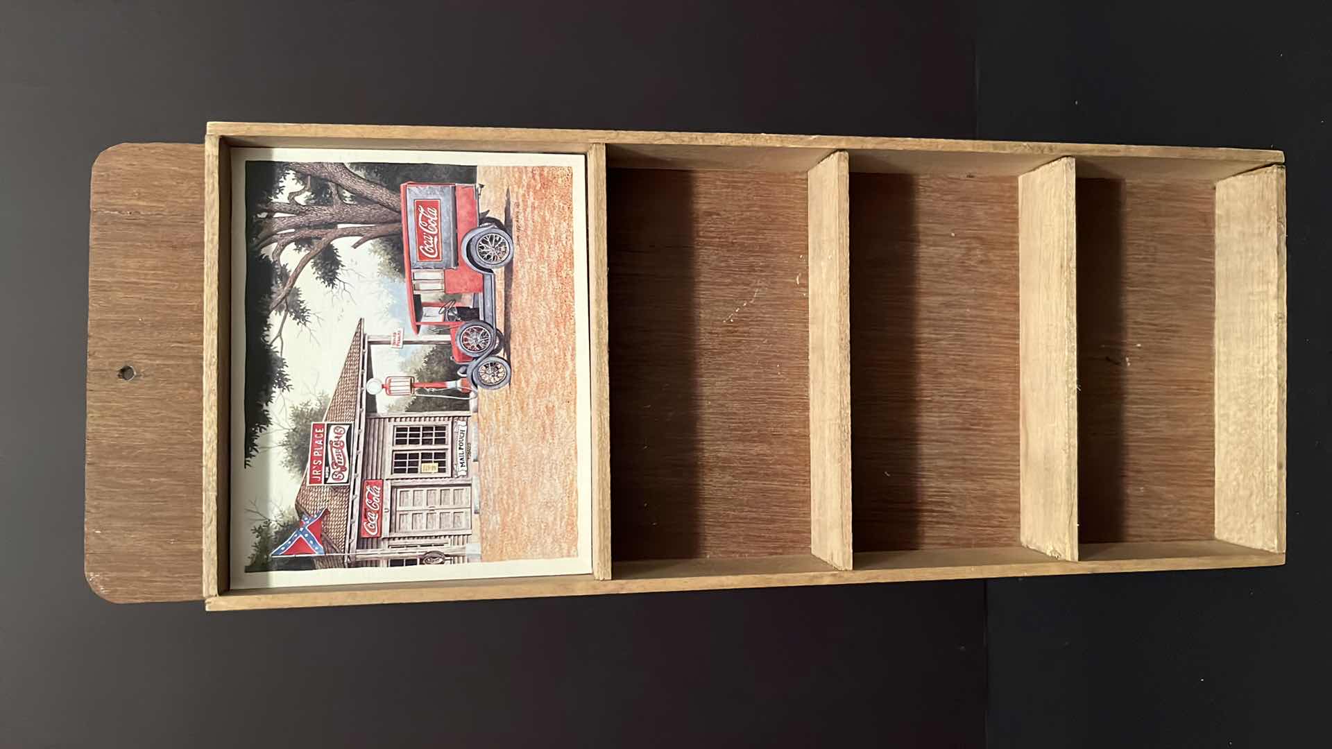 Photo 1 of COCA-COLA WOODEN SHELF 1.25” X 5.25” X 14.5”H