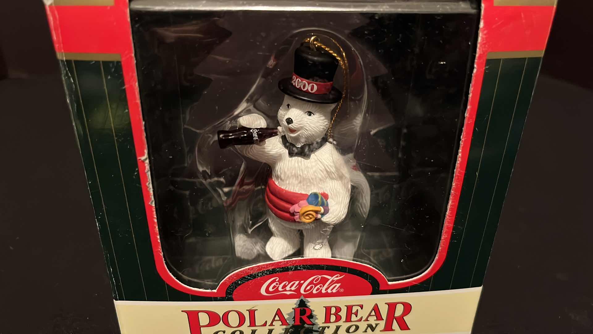 Photo 3 of COCA-COLA POLAR BEAR COLLECTION MILLENNIUM 2000 CHRISTMAS ORNAMENT, 1999 & COCA-COLA TRIM A TREE COLLECTION POLAR BEAR/PENGUIN CHRISTMAS ORNAMENT