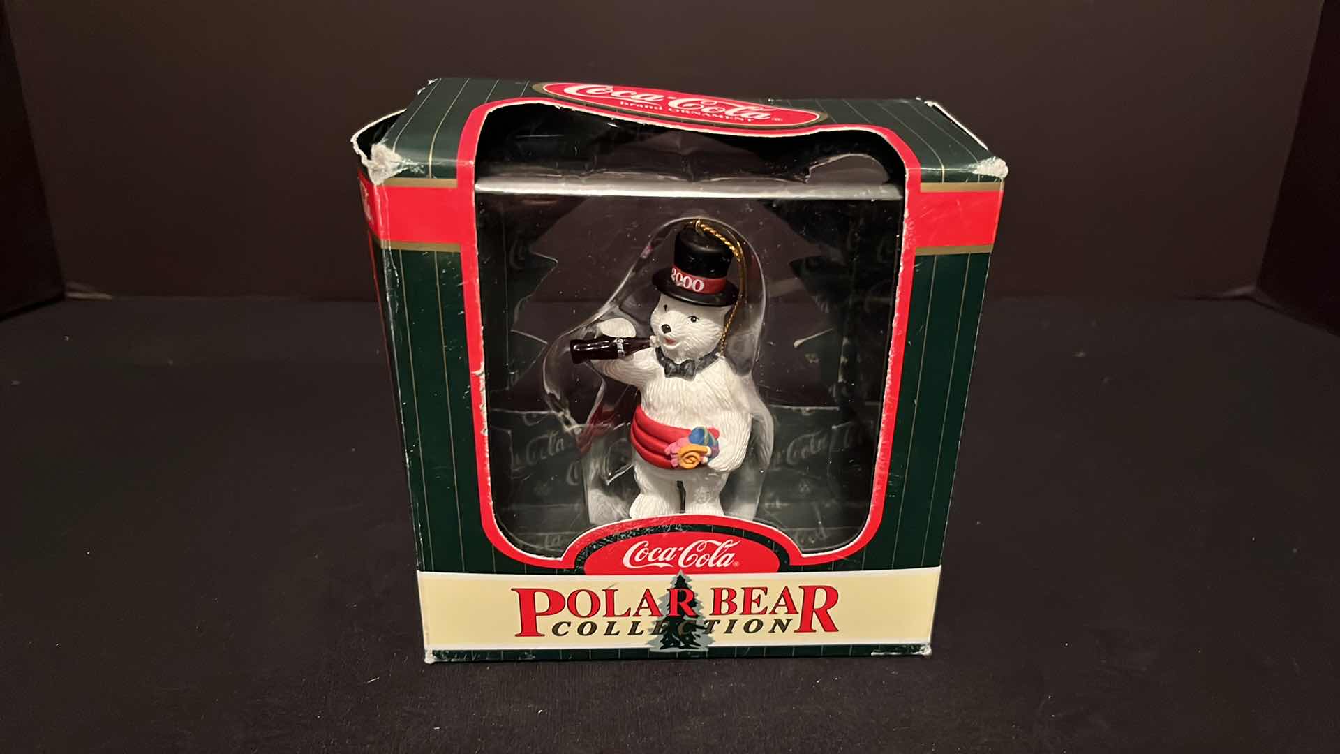 Photo 2 of COCA-COLA POLAR BEAR COLLECTION MILLENNIUM 2000 CHRISTMAS ORNAMENT, 1999 & COCA-COLA TRIM A TREE COLLECTION POLAR BEAR/PENGUIN CHRISTMAS ORNAMENT