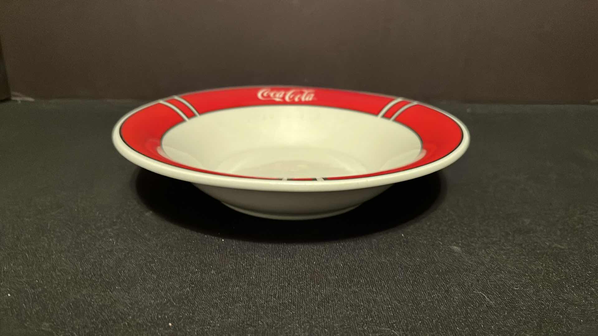 Photo 1 of GIBSON HOUSEWARES COCA-COLA BRAND DINNERWARE & MUGS 3PC SET, 1997