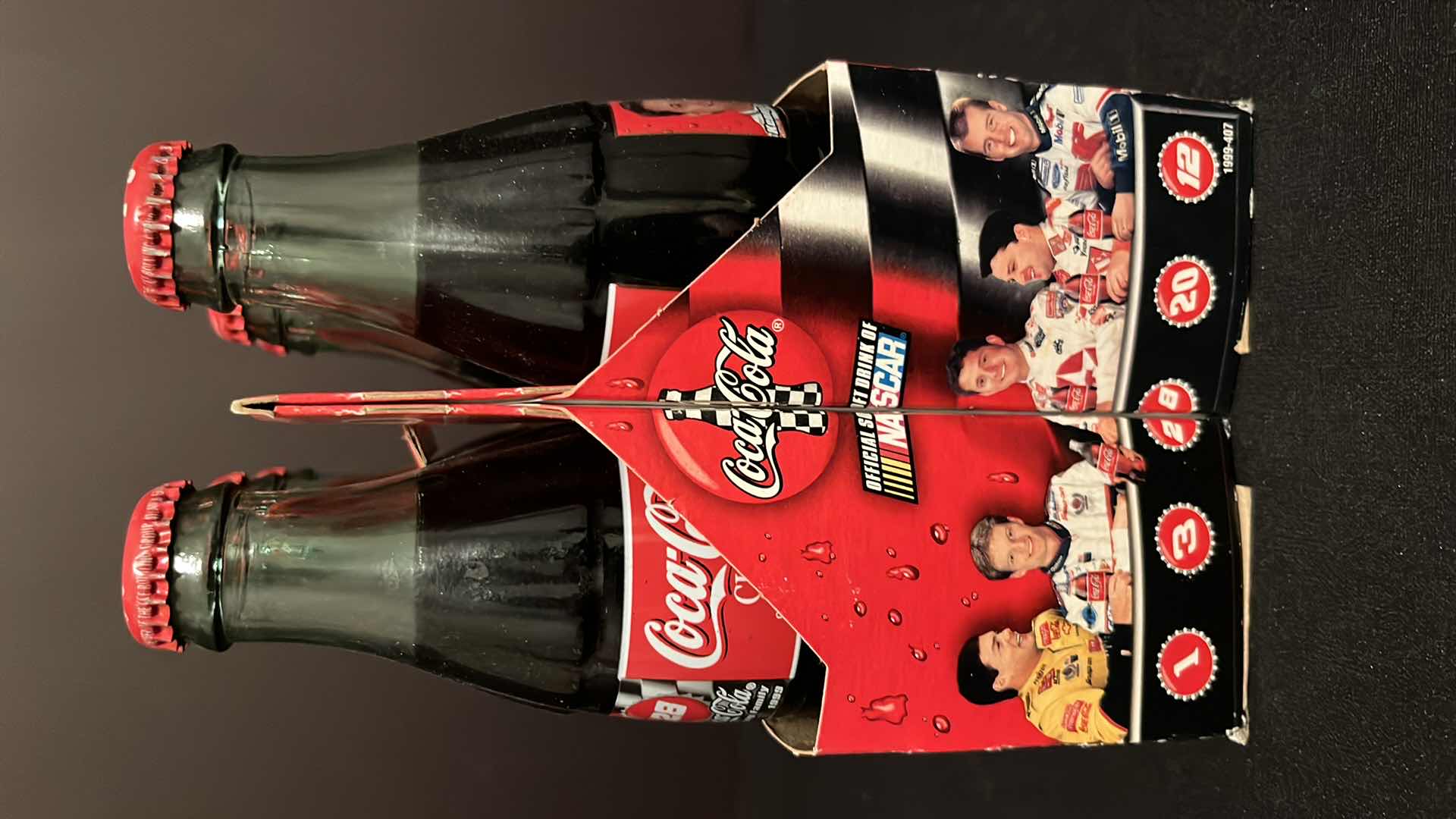 Photo 1 of COCA-COLA COMMEMORATIVE NASCAR RACING FAMILY #28 KENNY IRWIN 6-PACK 8 OZ BOTTLES, UNOPENED 1999