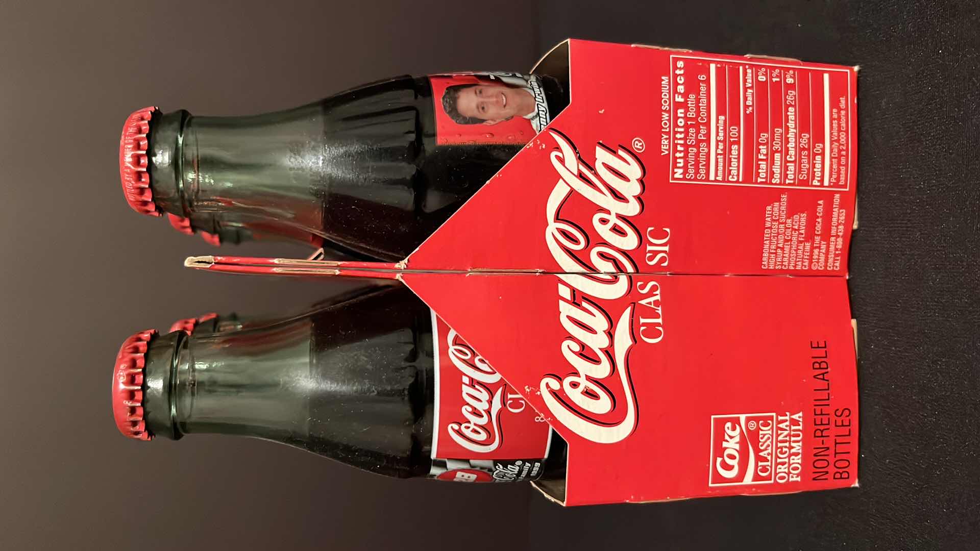 Photo 1 of COCA-COLA COMMEMORATIVE NASCAR RACING FAMILY #28 KENNY IRWIN 6-PACK 8 OZ BOTTLES, UNOPENED 1999